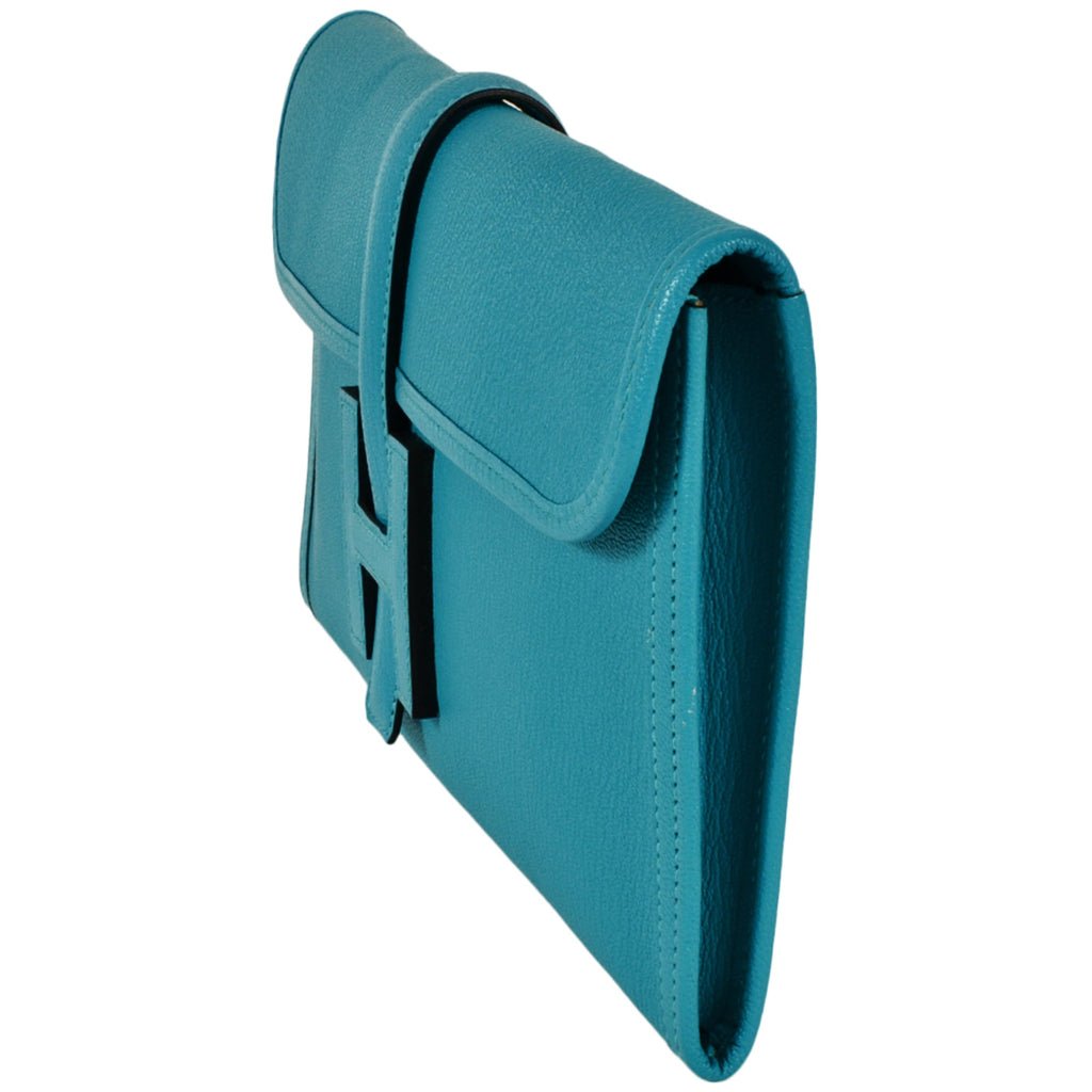 Hermes Hermès Jige Elan 29 Clutch Bag Chevre A Stamp Blue