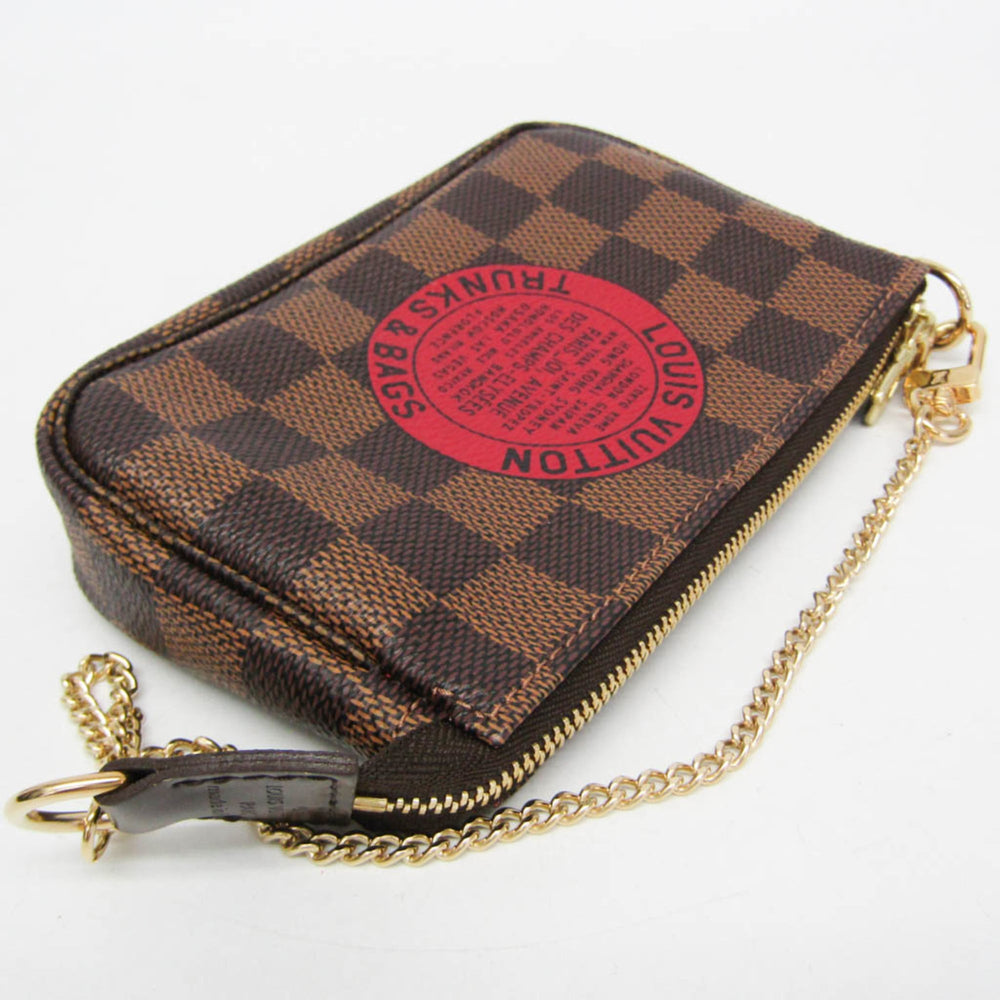 Louis Vuitton Damier Mini Pochette Accessoires T&B N58011 Women's Handbag Ebene — Like New