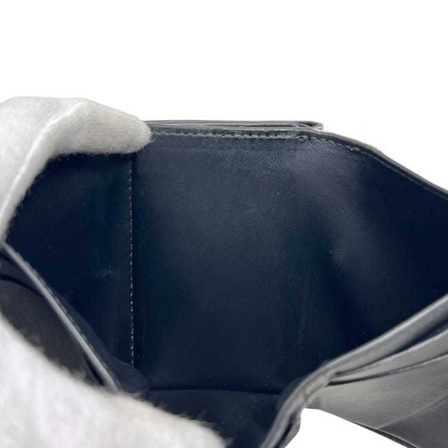 Burberry Tri-fold Wallet ec-24698 Beige Black Nova Check 8095291 Compact PVC Leather ROPELFI71SEE BURBERRY Brown Double Mini for Men and Women Pattern