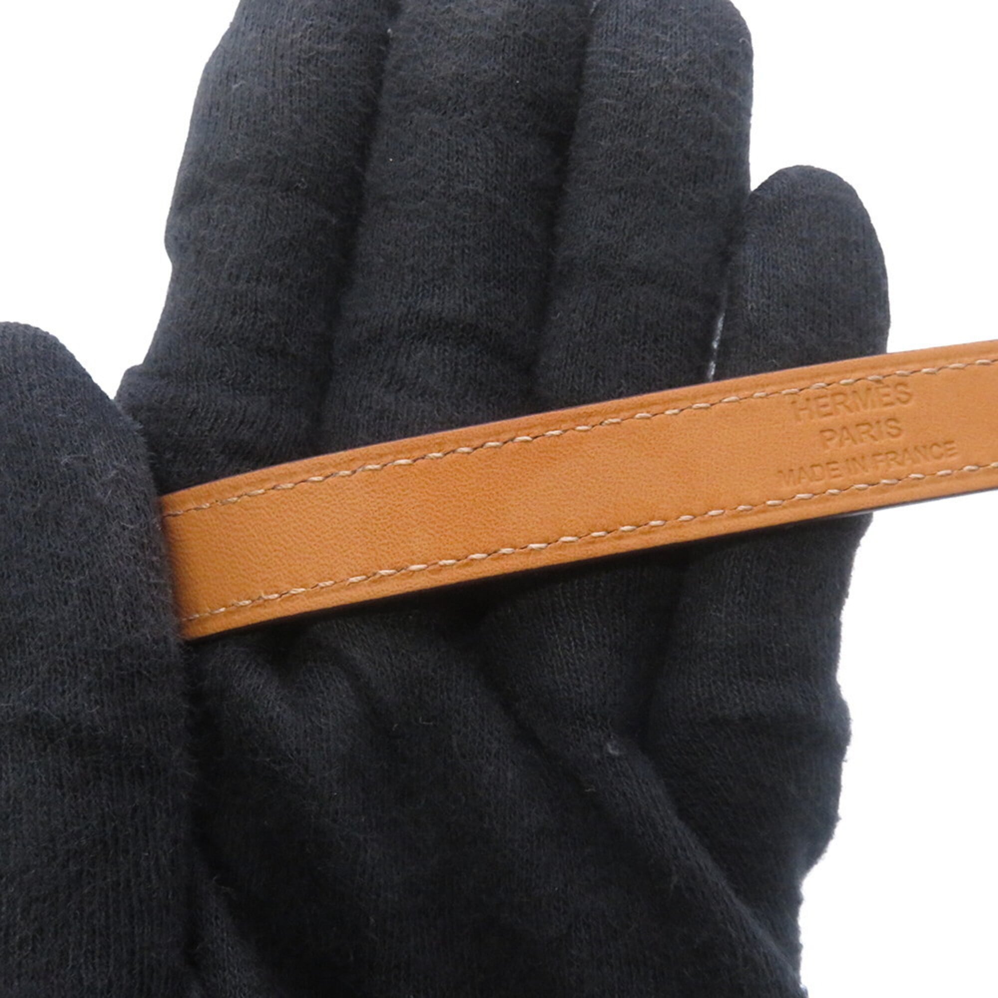 Hermes Kelly Double Tour Bracelet, Rose Sakura Pink Swift Leather, U Stamp, Size T2 — Like New