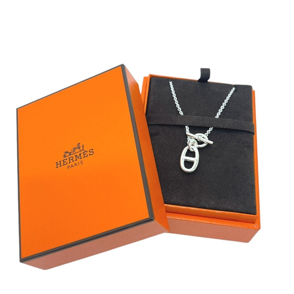 HERMES H10414B Chaine d'Ancre Amulet Accessory Necklace SV925 Men's Women's Silver — New