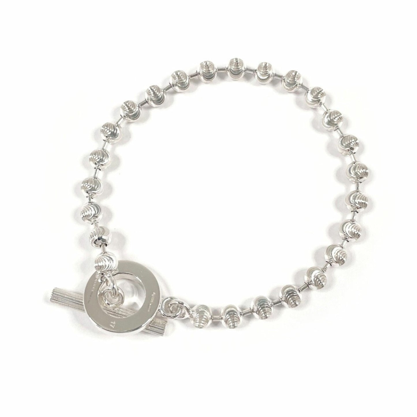 GUCCI Gucci Ball Chain Bracelet, 925 Sterling Silver, Unisex