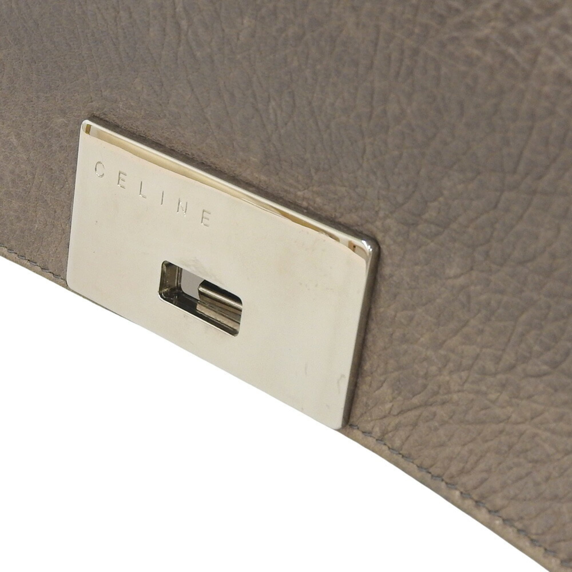 Celine CELINE Bag Chain Shoulder Handbag 162293WLB 08IX Gray Leather