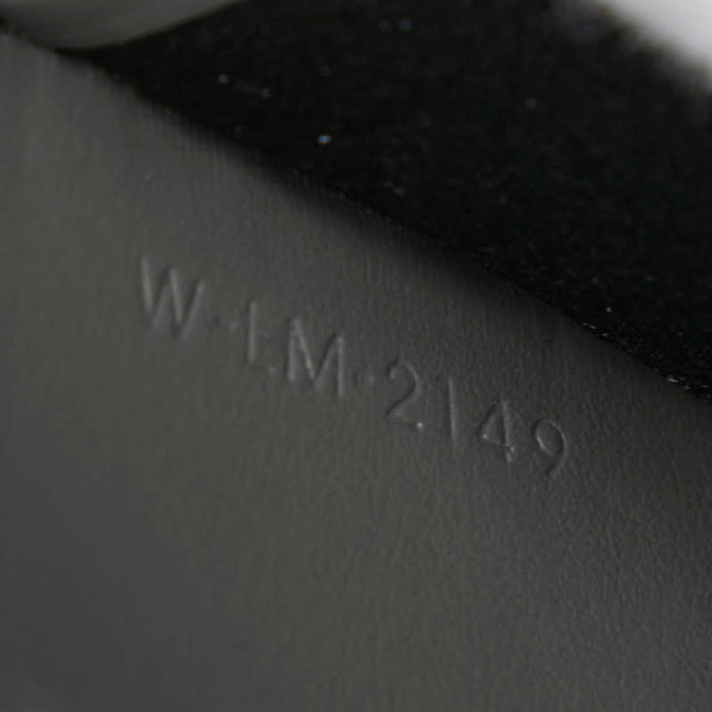 Celine round zipper long wallet in gray leather for women.