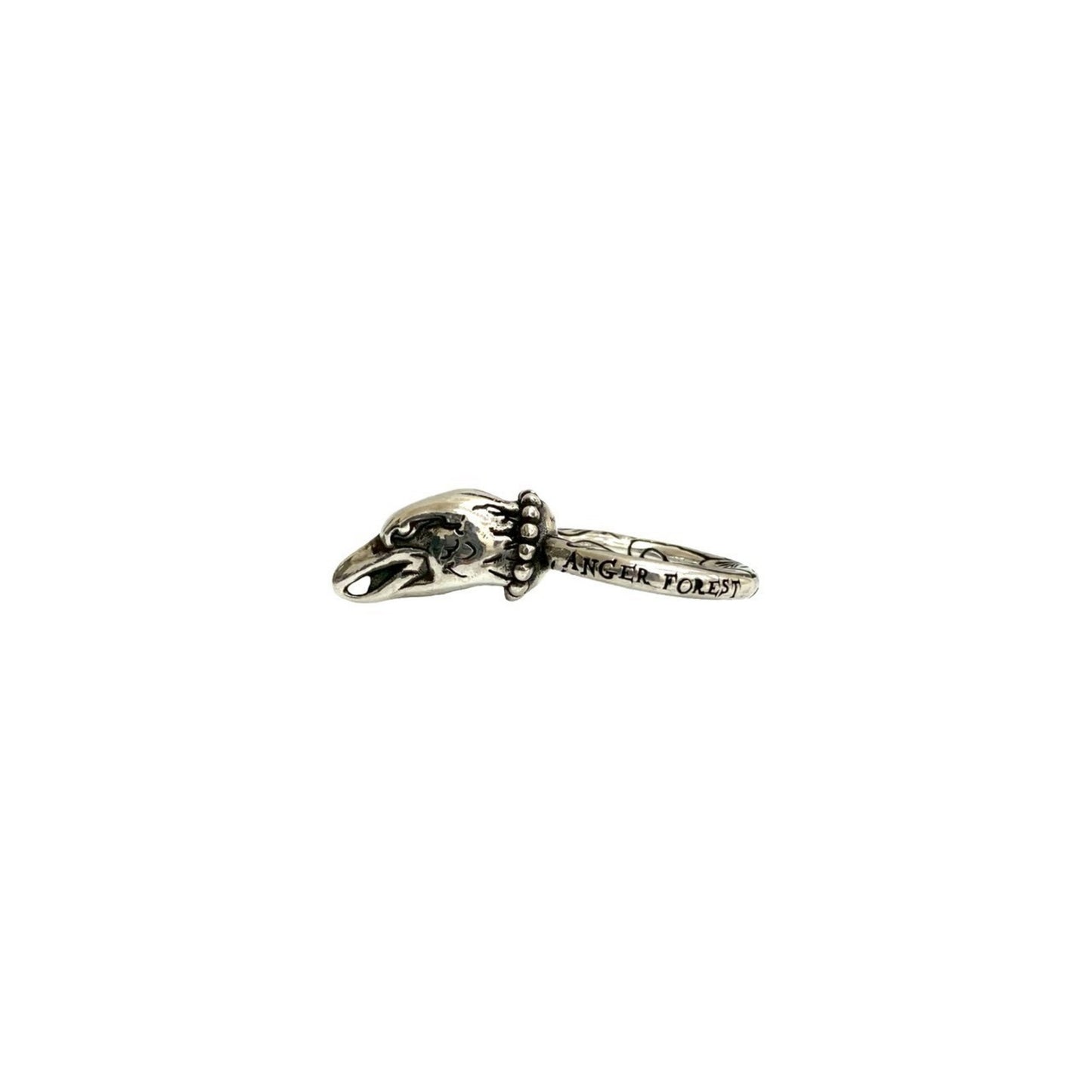 GUCCI Anger Forest Eagle Head Ring in 925 Sterling Silver, Women's, 34278