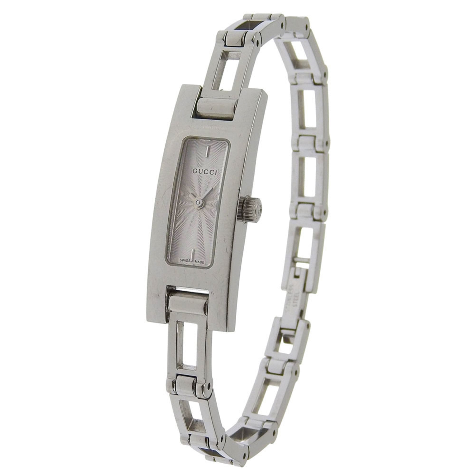 Gucci GUCCI watch 3900L stainless steel quartz analog silver dial women's — Good