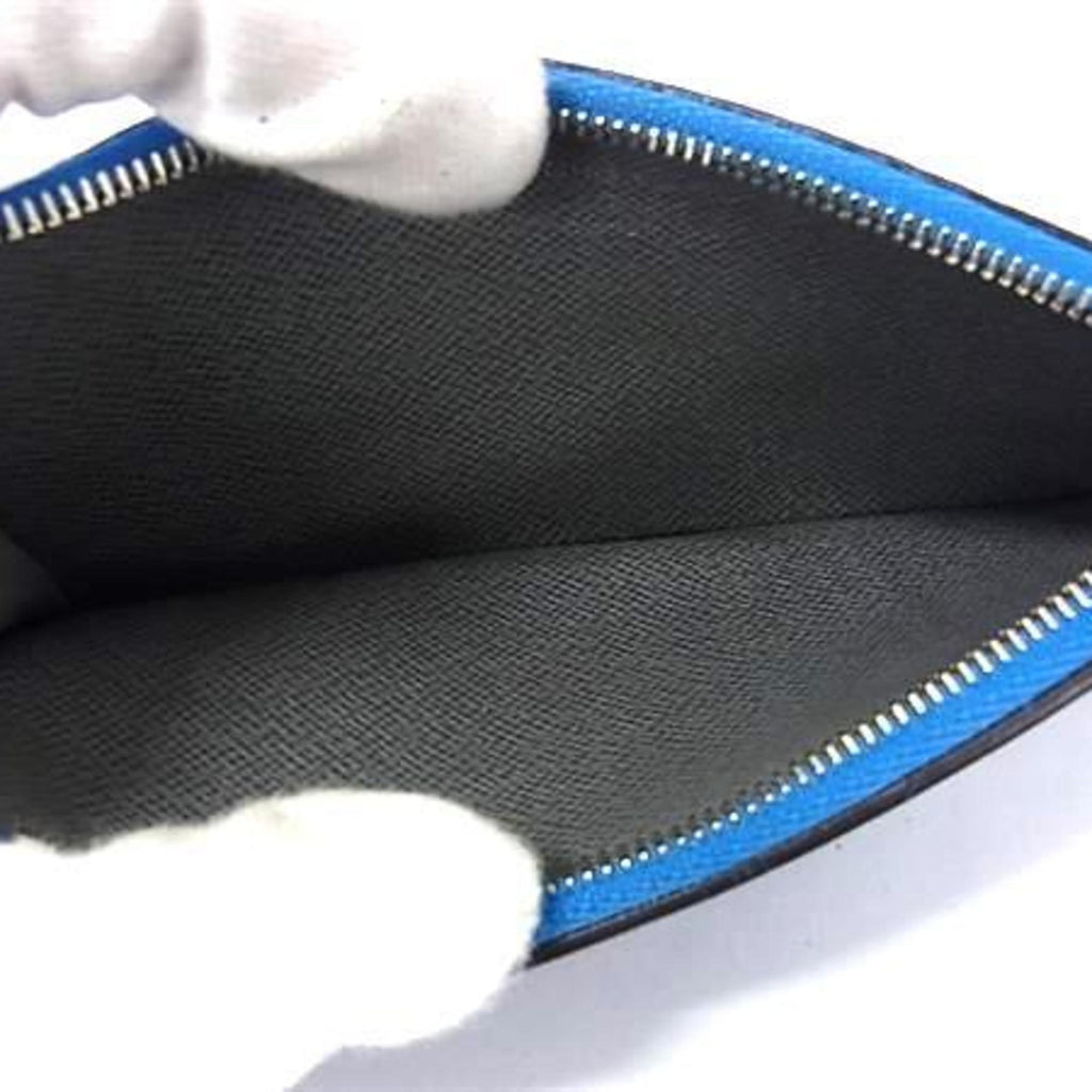 LOUIS VUITTON Louis Vuitton Wallet/Coin Case, Coin, Business Card Case M80987 Iceberg (Blue) Taiga Men's