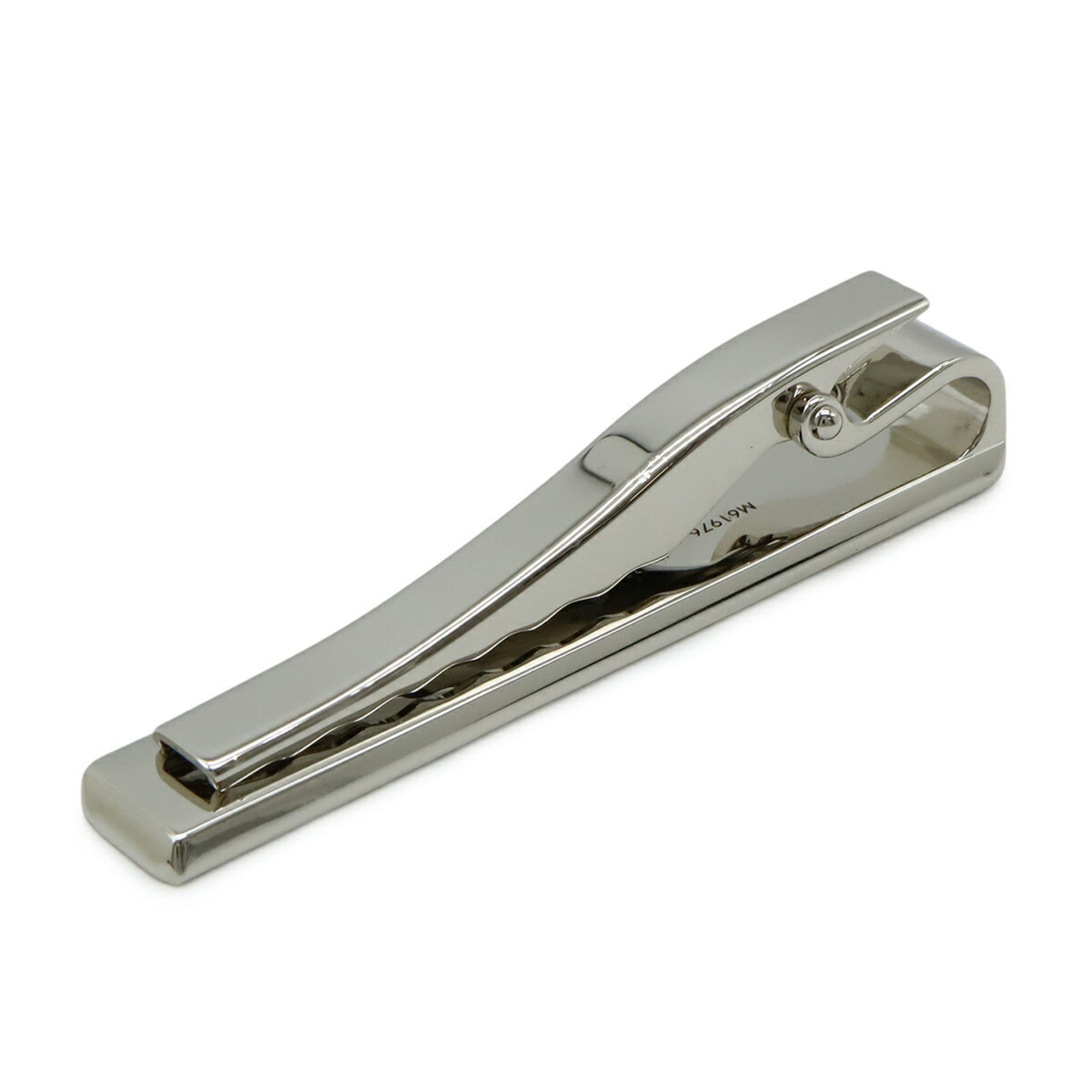 LOUIS VUITTON Louis Vuitton Panse Cravate Damier Tie Clip, Steel and Silver, M61976 — Like New