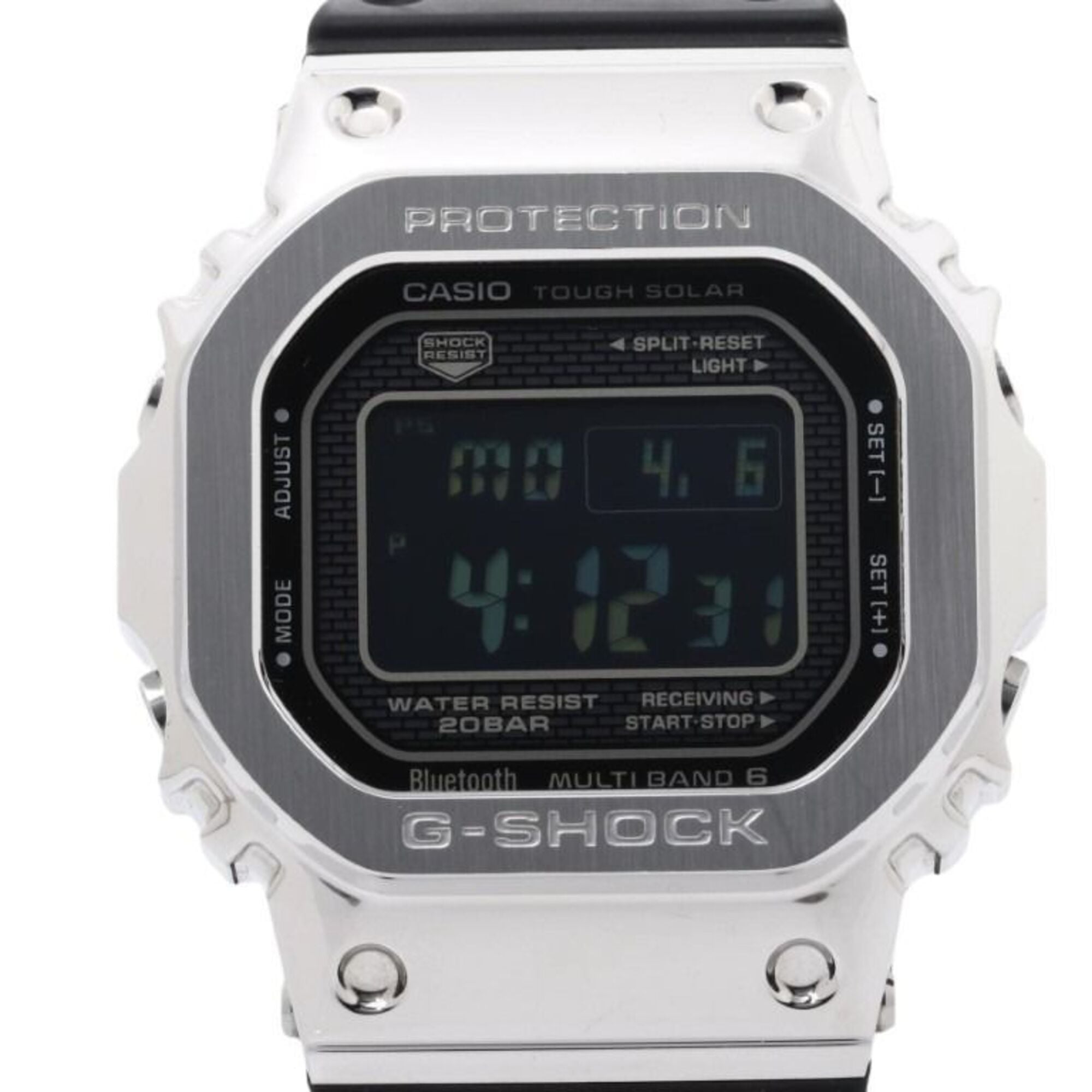CASIO G-SHOCK FULL METAL 5000 SERIES GMW-B5000-1JF Black Silver Stainless Steel Men's Digital Watch — Good