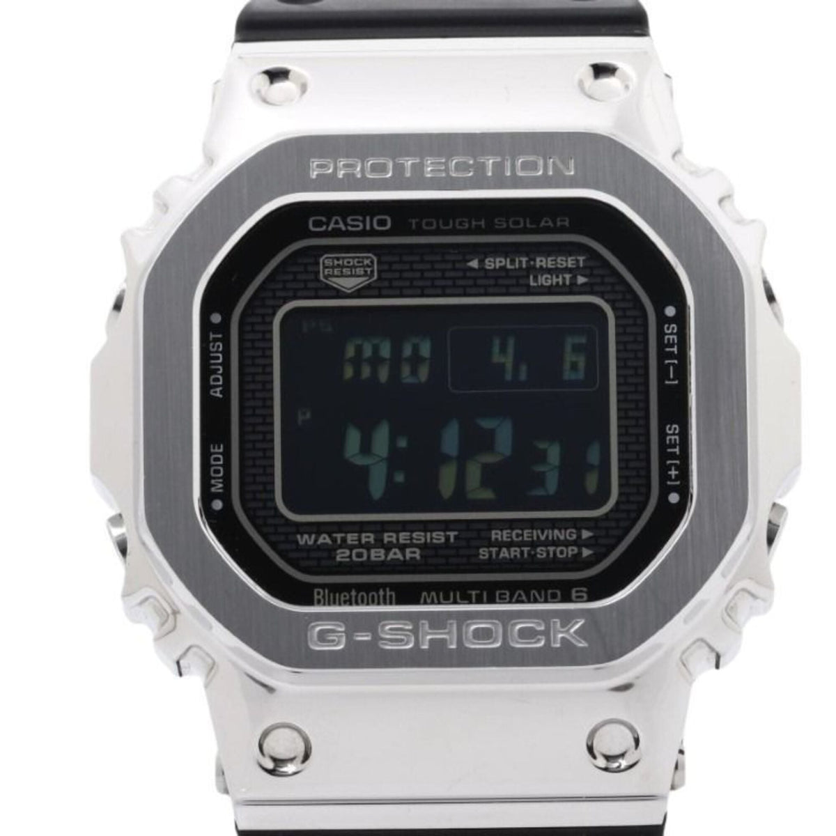 CASIO G-SHOCK FULL METAL 5000 SERIES GMW-B5000-1JF Black Silver Stainless Steel Men's Digital Watch — Good