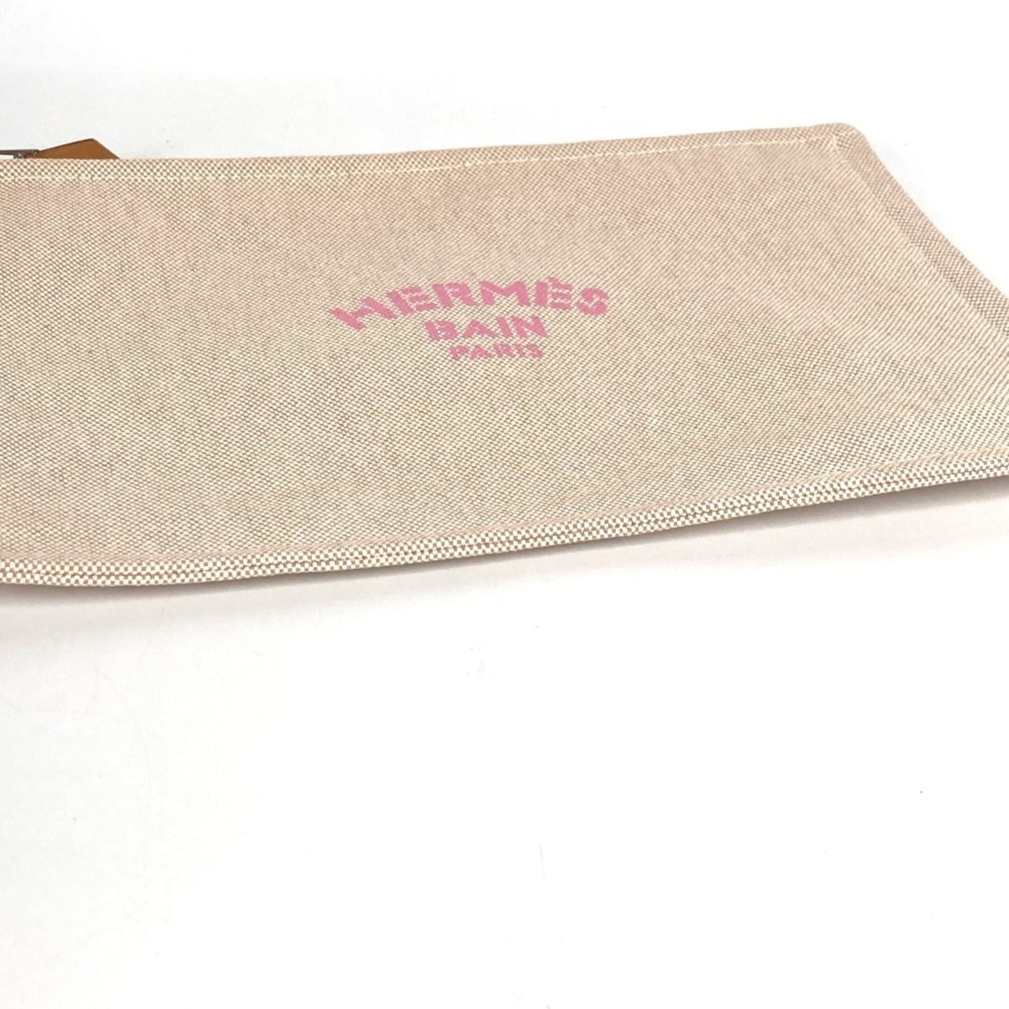 HERMES Yachting GM clutch bag, makeup pouch, multi-purpose canvas, men's and women's, pink