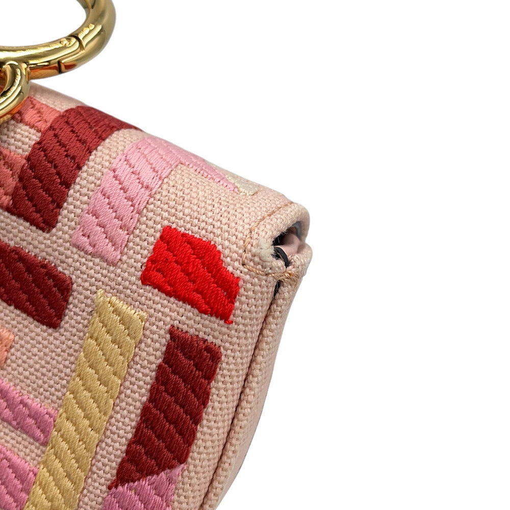 Fendi accessory bag charm Nano Baguette canvas 7AR844 FENDI — Like New