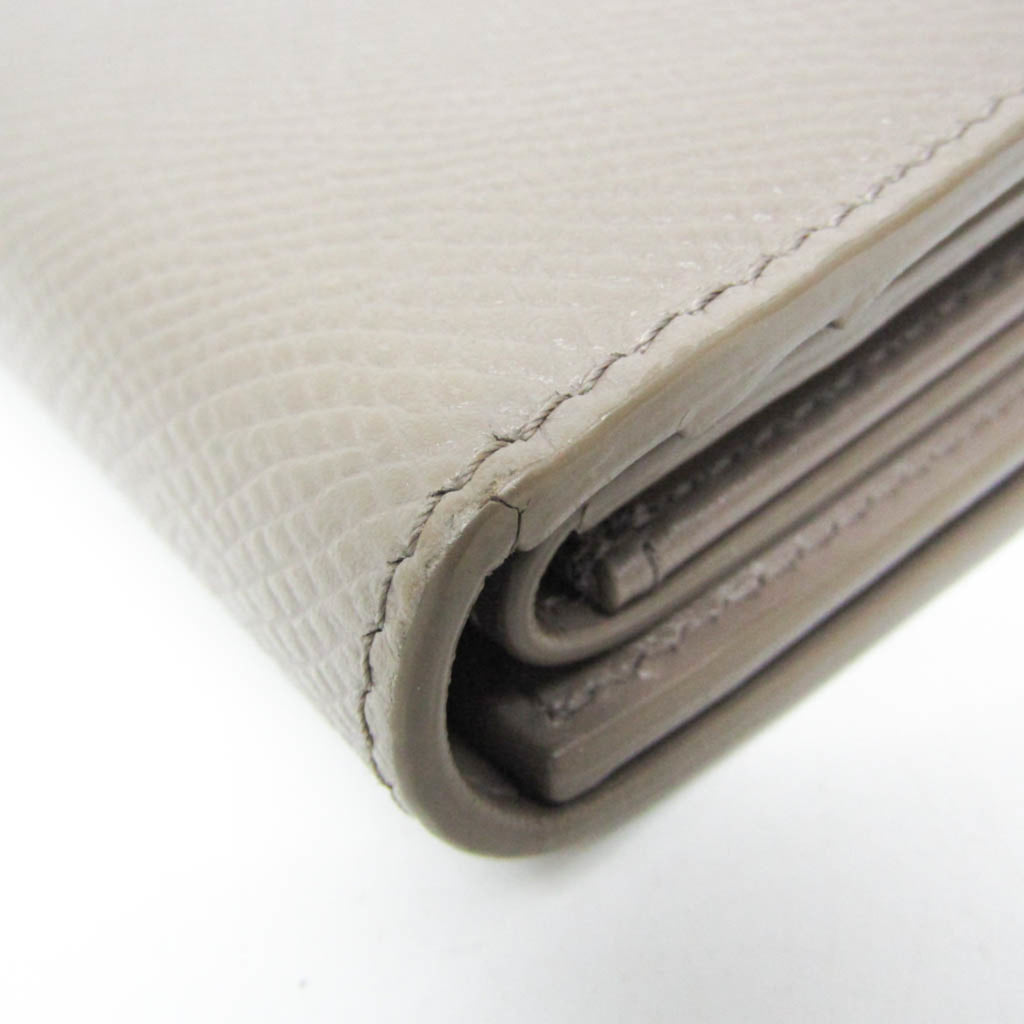 Celine Small Triford Wallet 10B573BEL.31AN Women's  Embossed Calf Leather Wallet (tri-fold) Gray