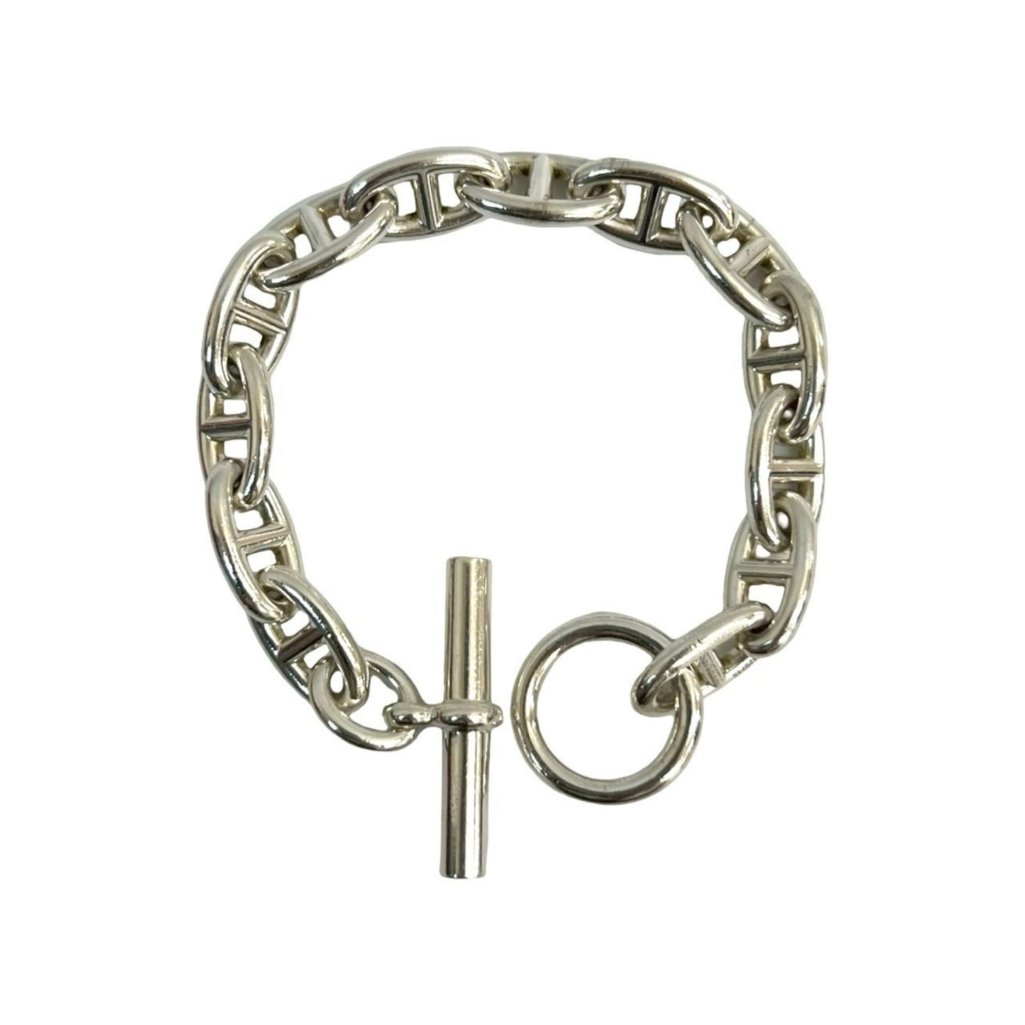 HERMES Chaine d'Ancre GM 13-link Sterling Silver 925 Chain Bracelet, 31258