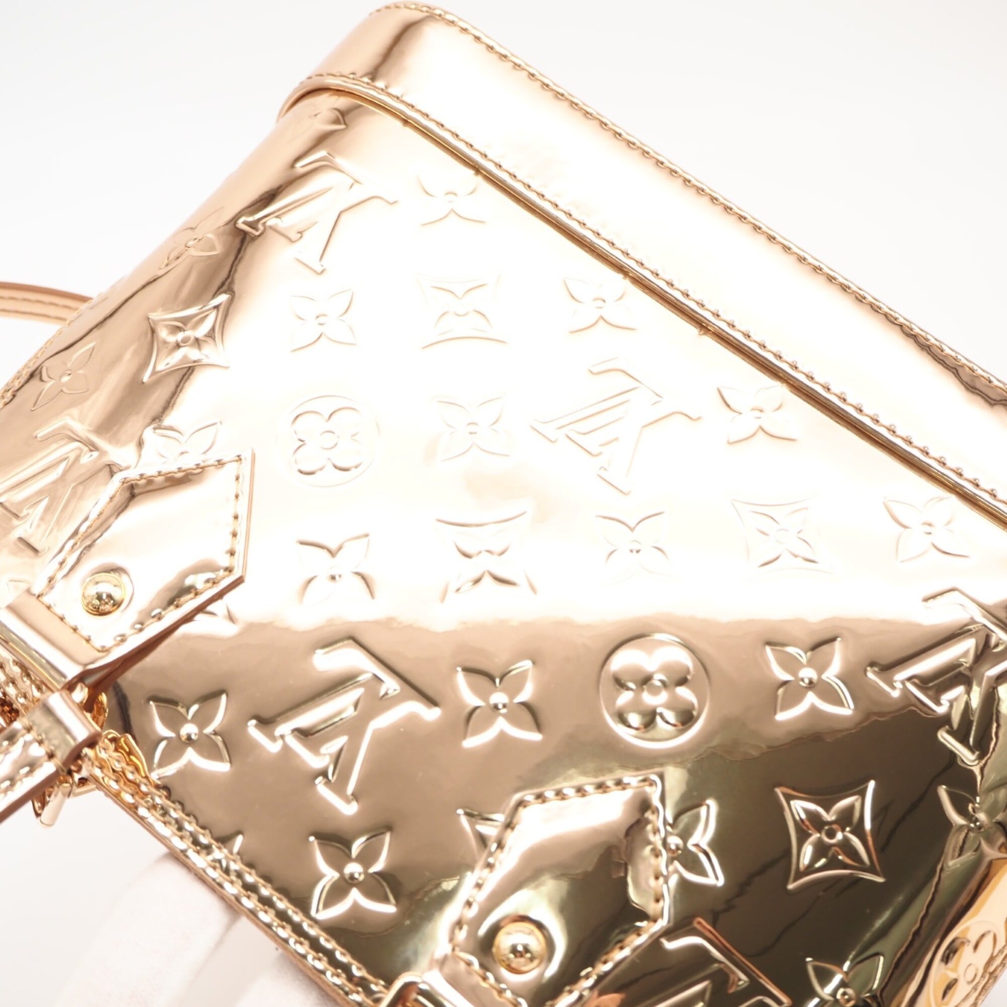 LOUIS VUITTON Monogram Alma BB Cuivre M27037 Handbag Bronze Coated Canvas Women's — New - Store Return