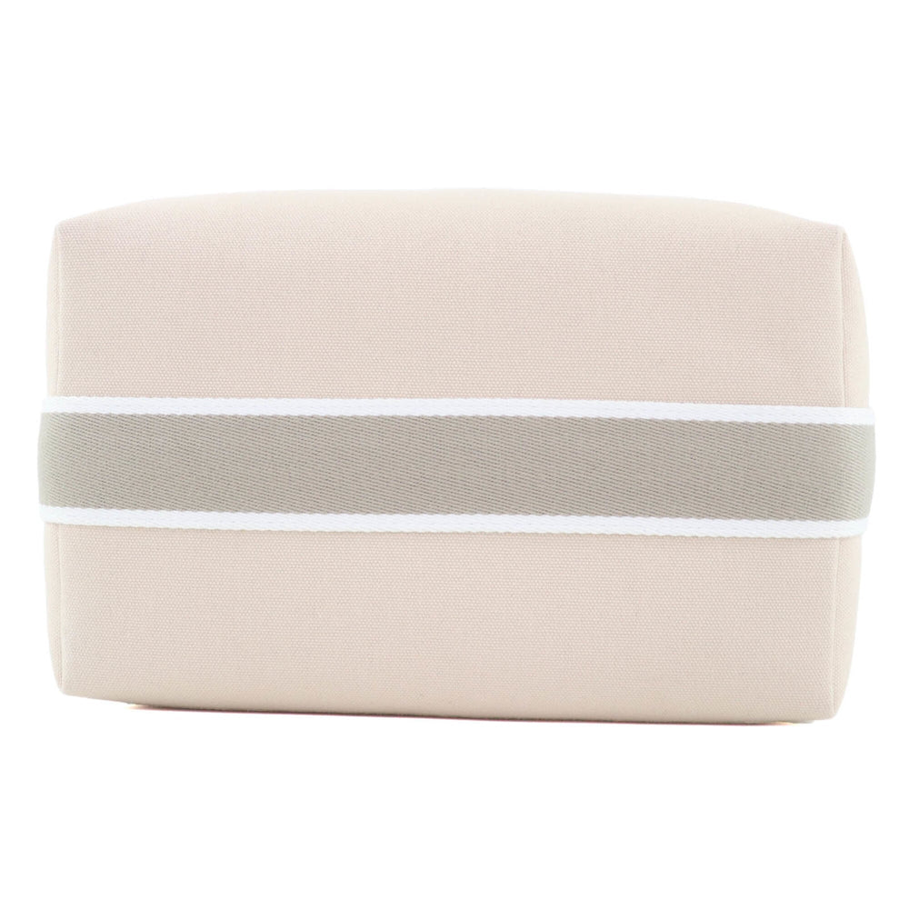 HERMES Bride-à-Brac GM 100% Cotton H Logo Sellier Button Handbag Pouch Ivory Made in France Women's — Like New