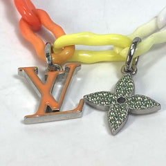 LOUIS VUITTON M00277 Watercolor Rainbow Charm Bracelet, Metal, Men's, Multicolor — Like New