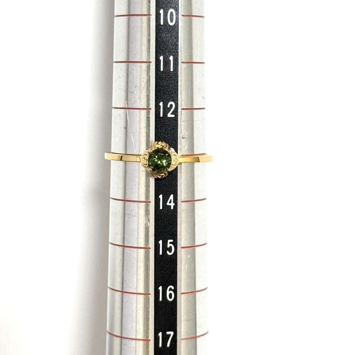 Gucci Women's and Men's Rings Tourmaline K18 Yellow Gold