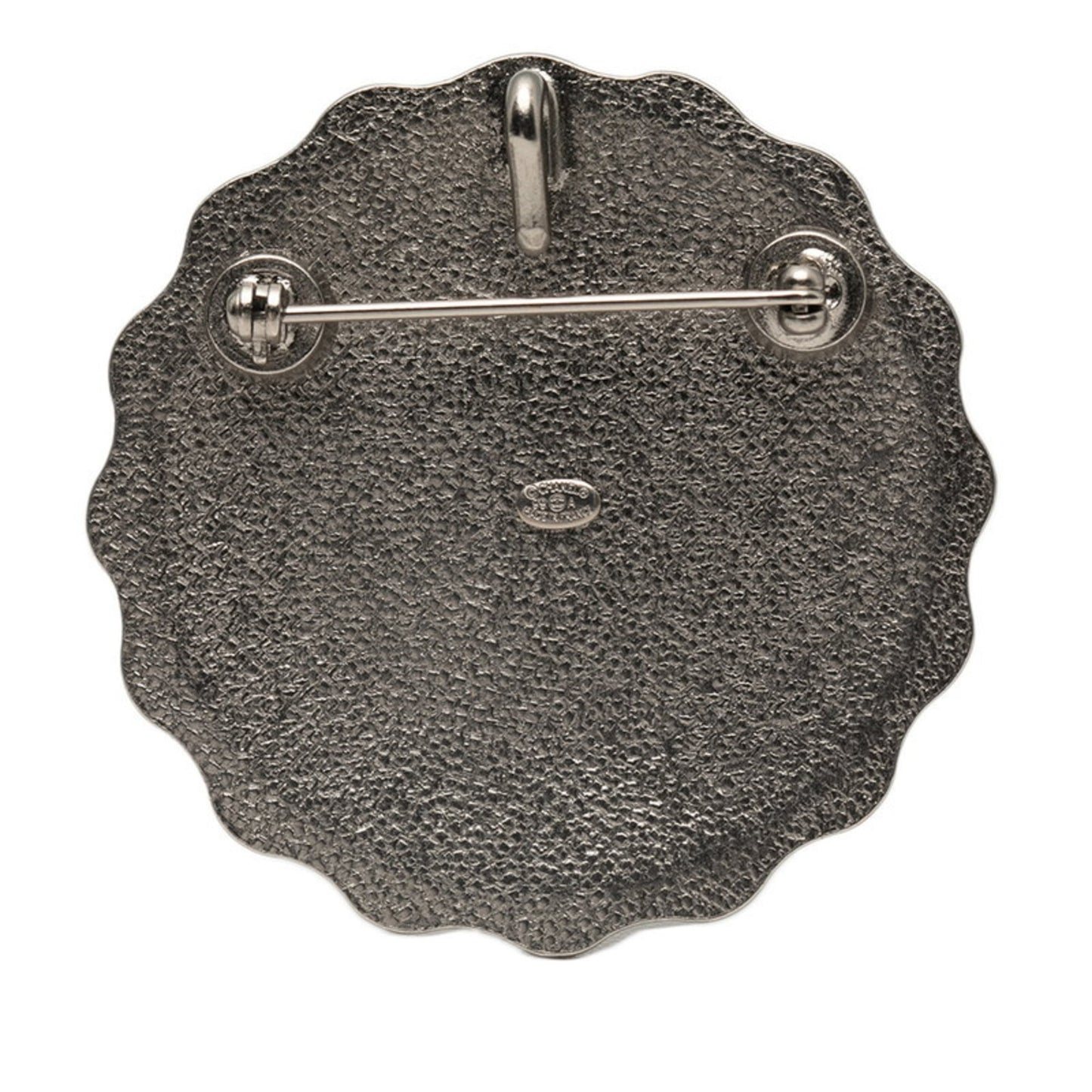 CHANEL Brooch Silver Multicolor Metal Women's