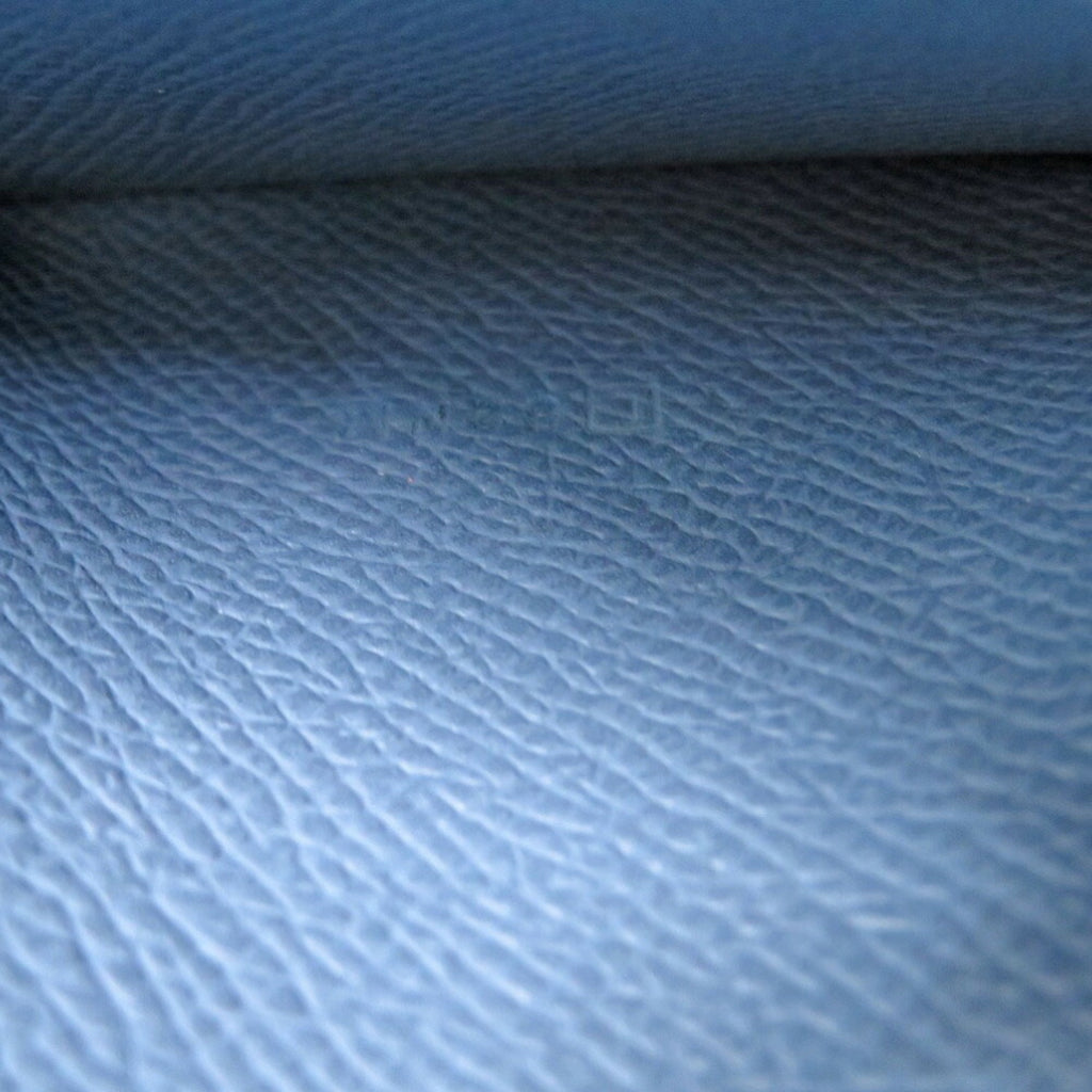 Hermes Bearn soufflet blue jean Epsom leather L stamp (2008 model) long wallet 0058HERMES