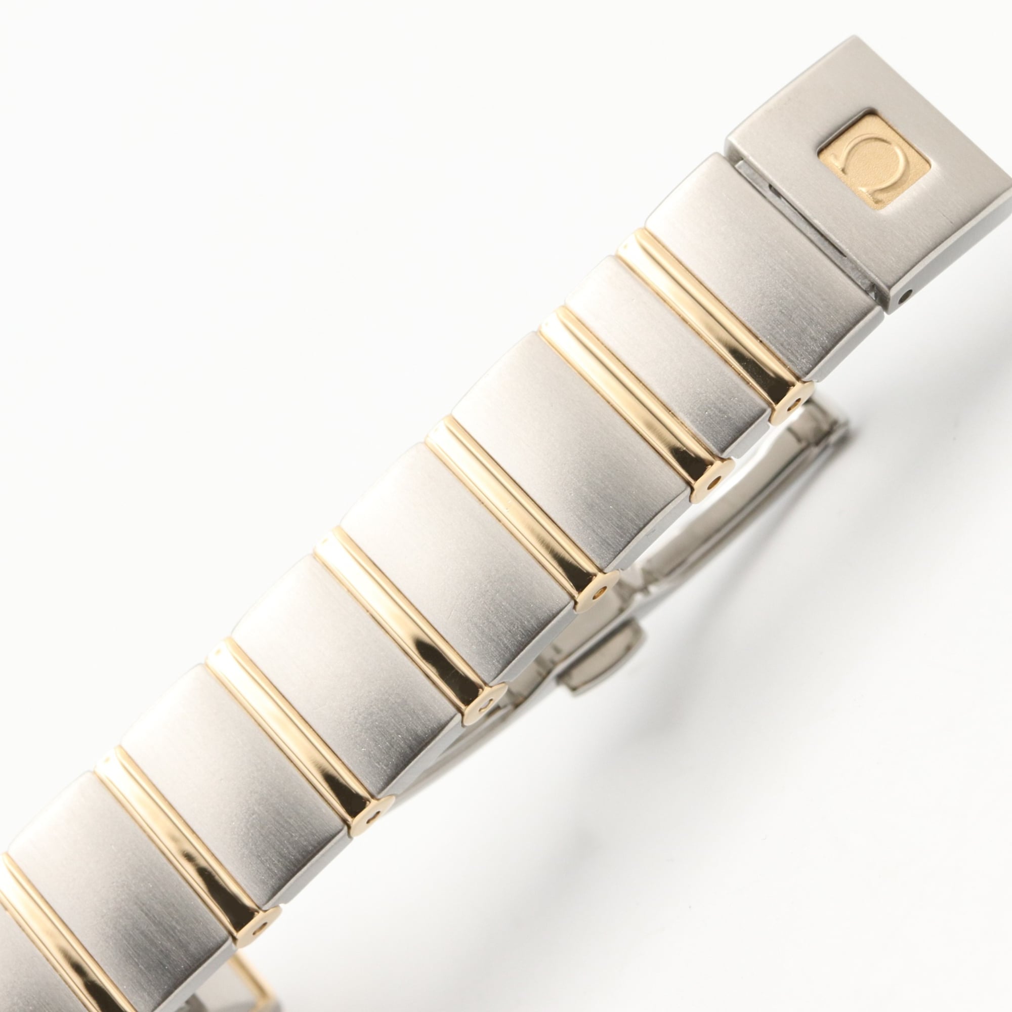 Omega Constellation Double Eagle Watch, 18K (Yellow Gold) Stainless Steel, Ladies', White/White Mother-of-Pearl Case, 1381.70 — Very Good
