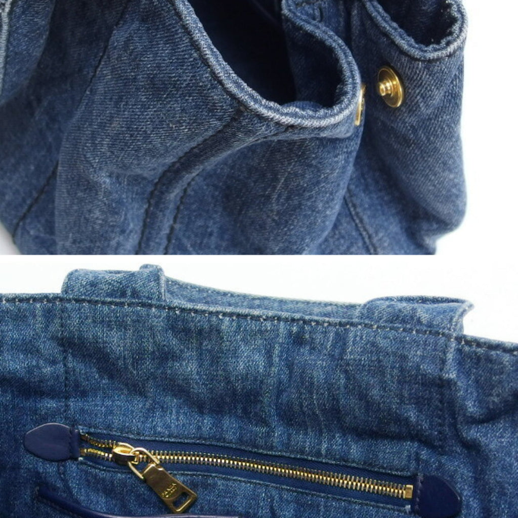 Prada Canapa Tote Bag, Medium, Avio (Indigo)