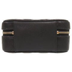 Chanel Coco Mark Matelassé Mini Camera Bag, Caviar Leather, Black, Gold Hardware, Chain Shoulder Black 1251CHANEL — Like New