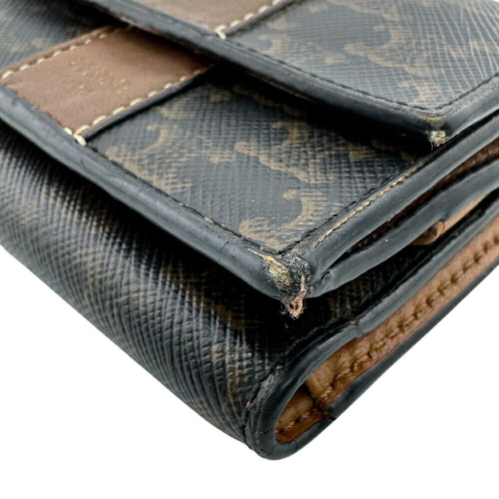 CELINE Small Trifold Wallet, Brown, Women's