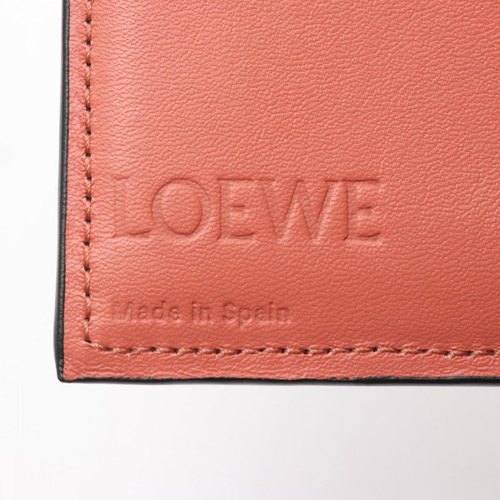 LOEWE Trifold Wallet, Leather, Women's, Beige, Brown