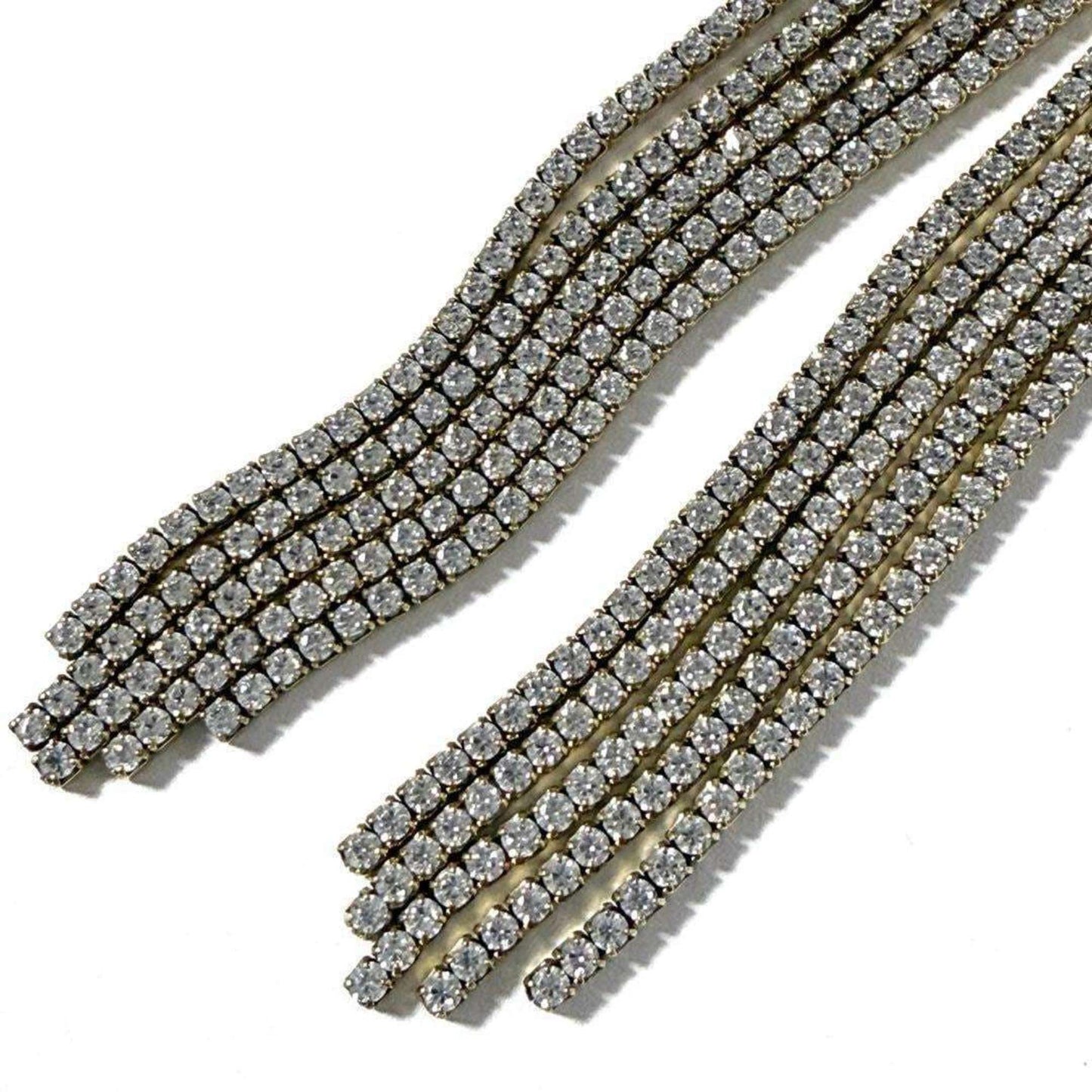 Prada Women's Crystal Logo Jewel Zirconia Earrings in Silver 925