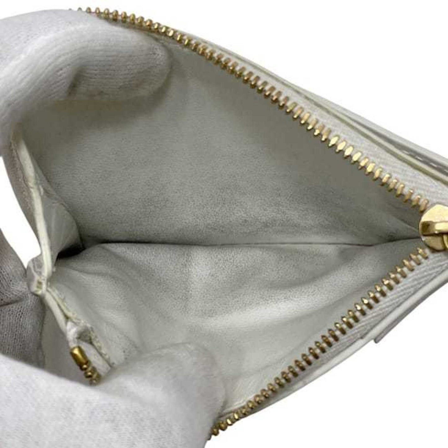 Bottega Veneta Coin Case ec-24609 White Cassette 679843 Purse Leather P01931123D BOTTEGA VENETA Mini Card Holder Intrecciato Pattern Men's Women's