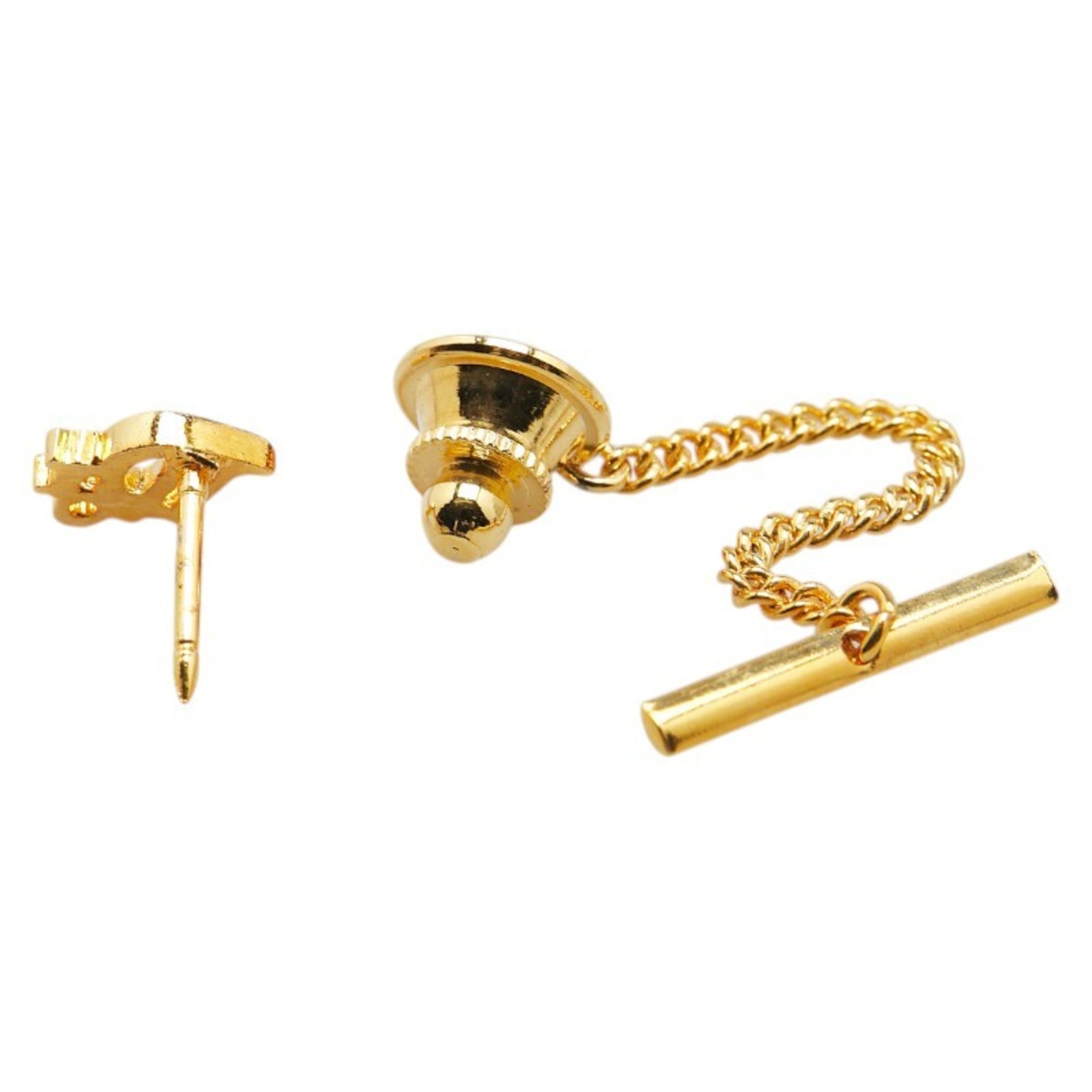 Christian Dior Dior logo tie clip, gold-plated tack, women's