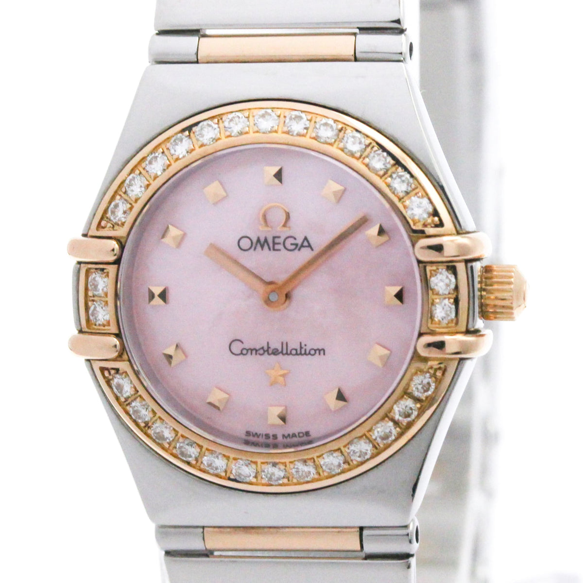 OMEGA Constellation My Choice Diamond MOP Dial Watch 1368.73 Polished — Very Good