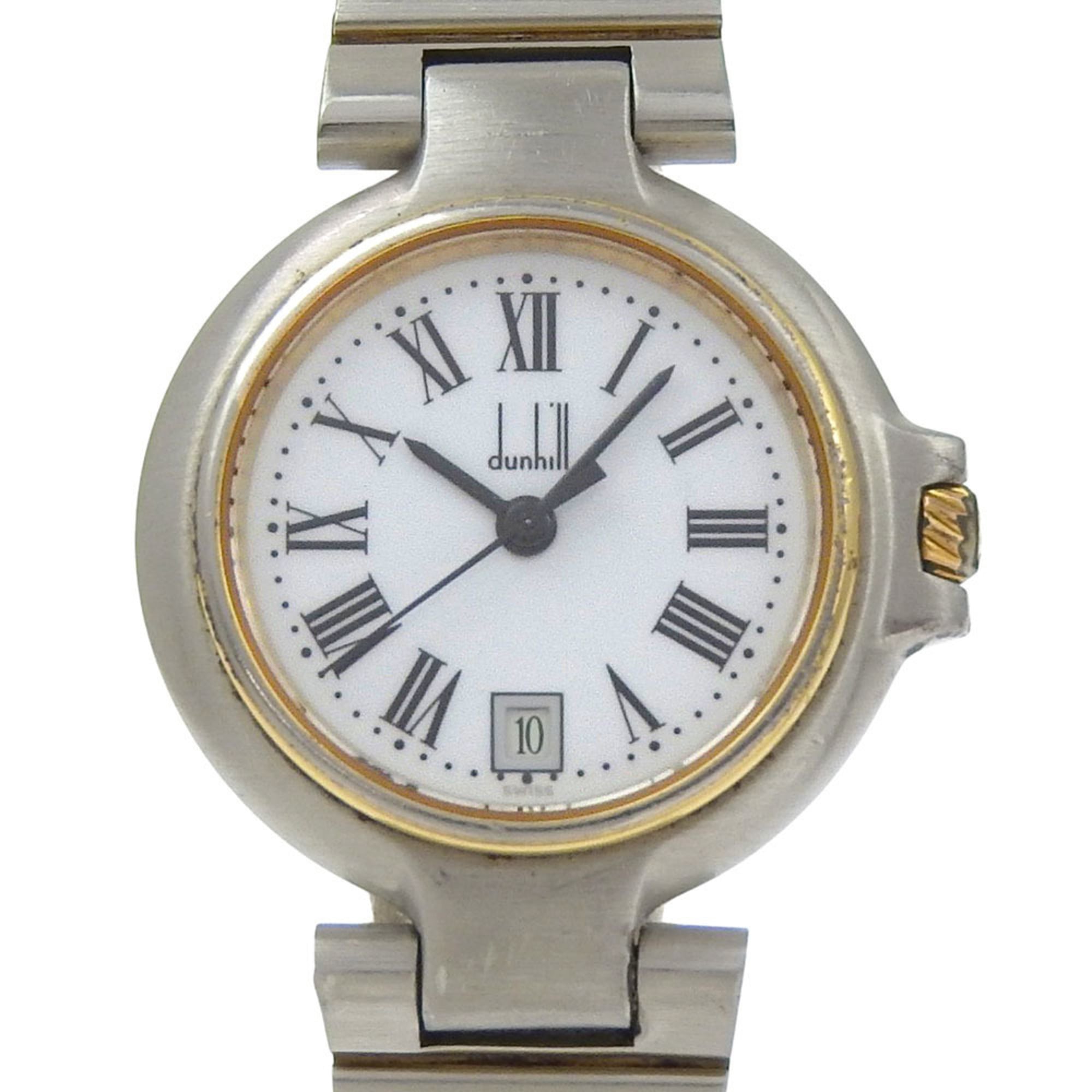 Dunhill Women's Stainless Steel Quartz Watch with Analog Display and White Dial — Good