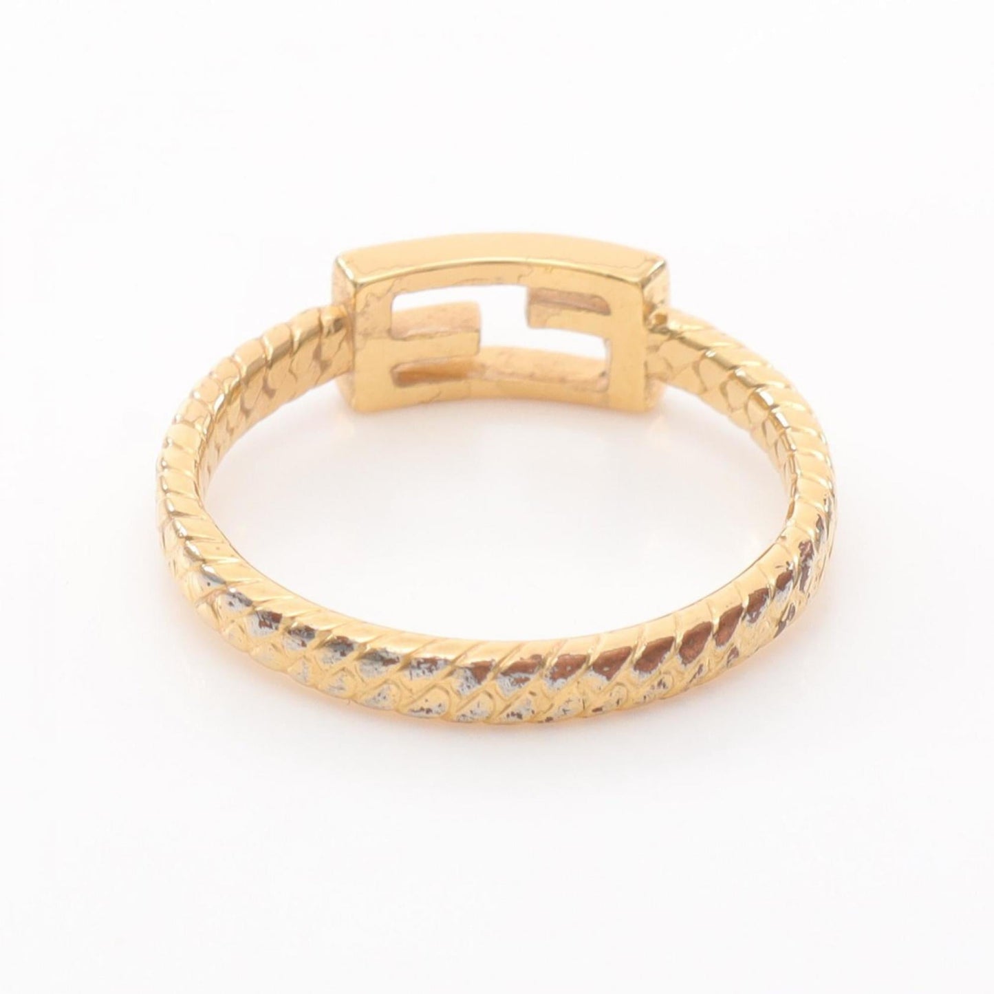 Fendi Bucket Ring, Gold-Plated, Women's, GP (Gold-Plated)