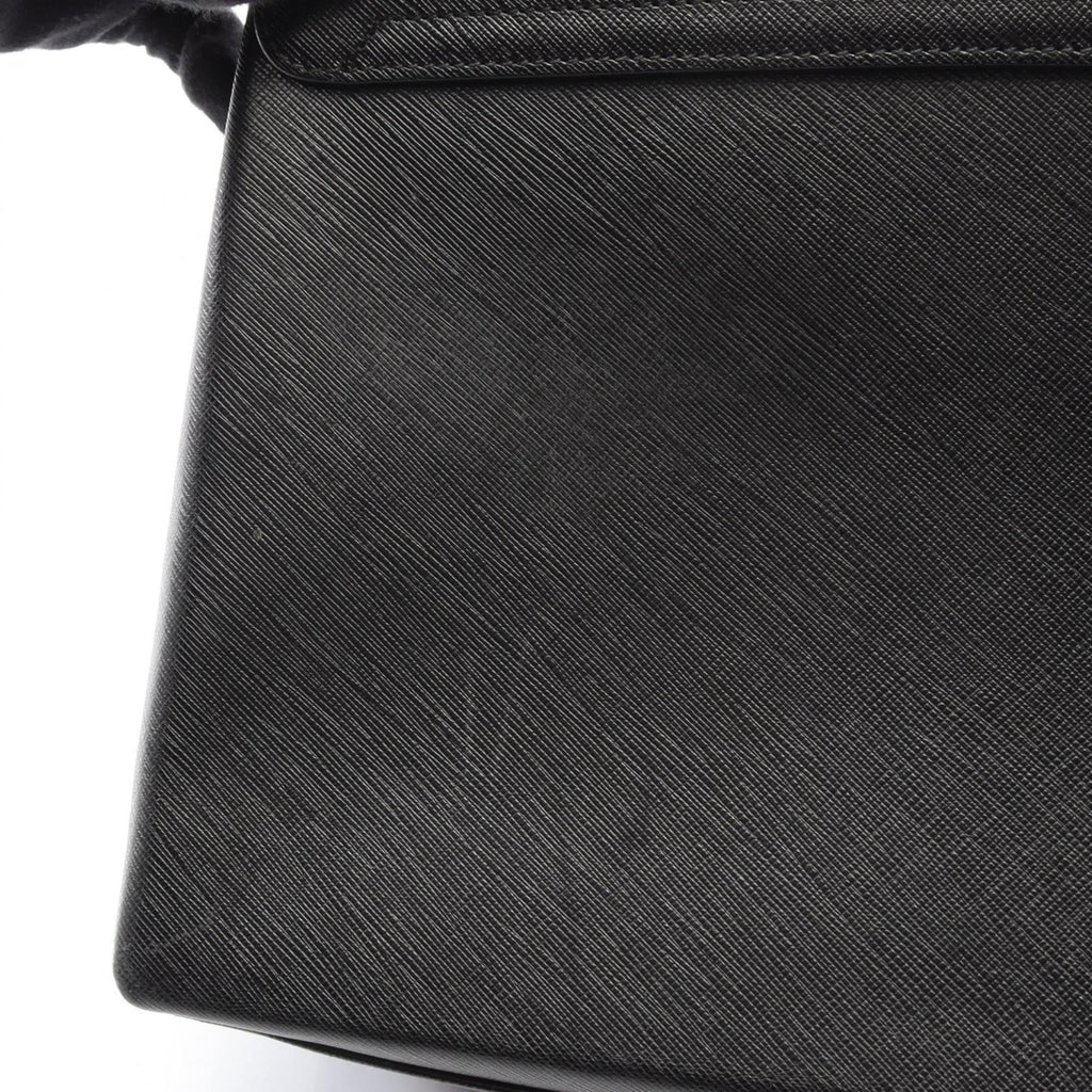 Salvatore Ferragamo Gancini handbag, leather, women's, black, size 21 0290