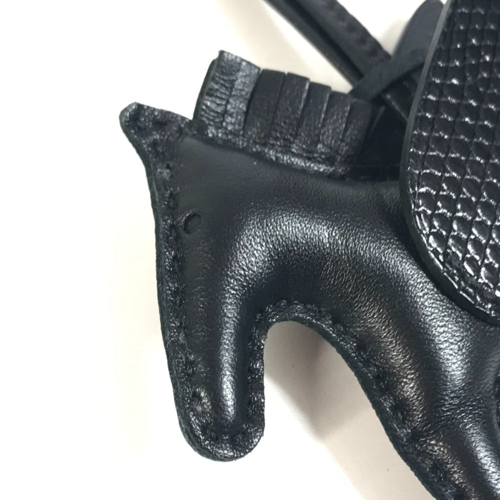 HERMES Hermes Horse Cheval So Black All Rodeo Pegasus PM Touch Accessory Bag Charm Keychain Agneau Milo Men's Women's — Like New