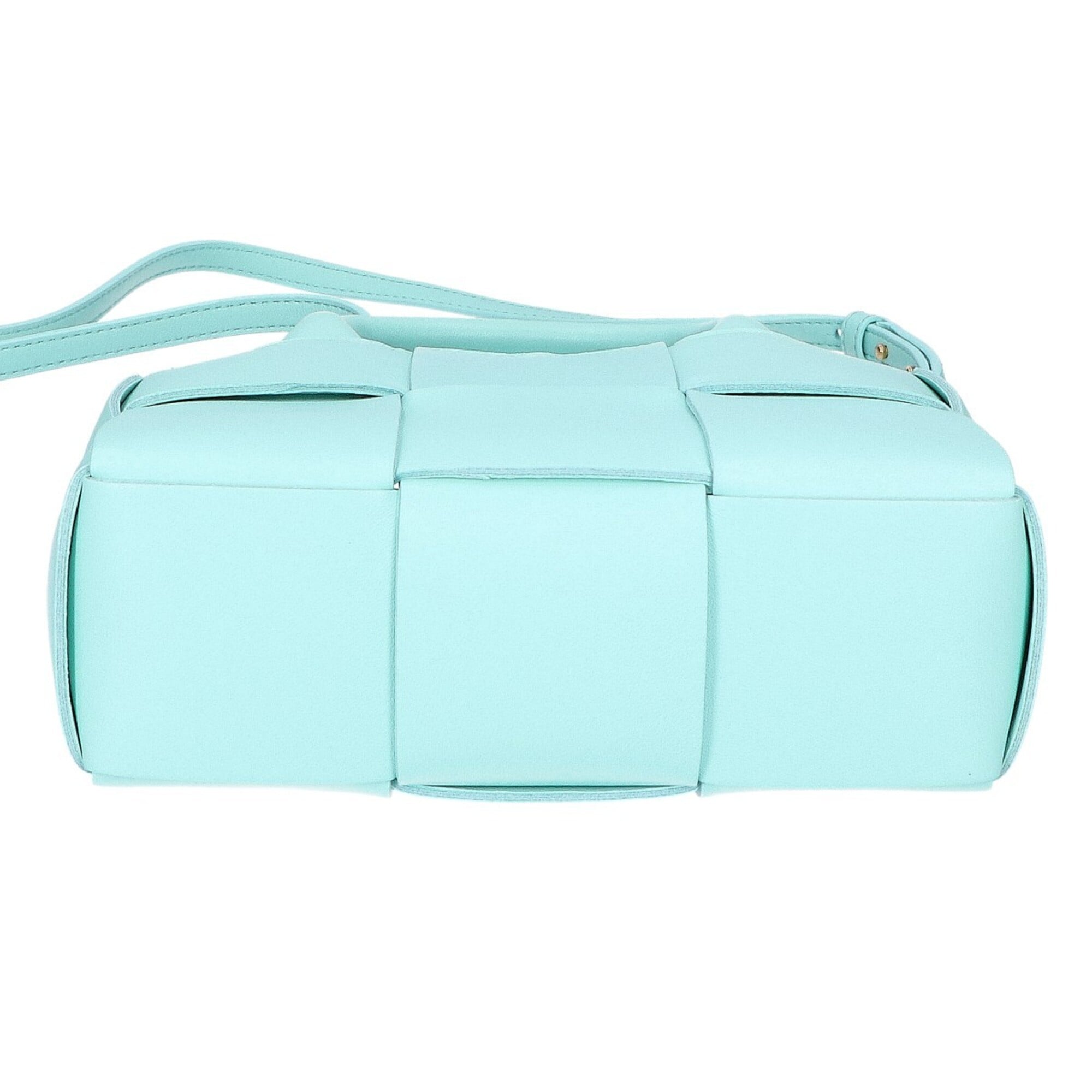 BOTTEGA VENETA Maxi Intrecciato Candy Arco Tote 2-Way Handbag CELADON Mint Blue Women's — Like New