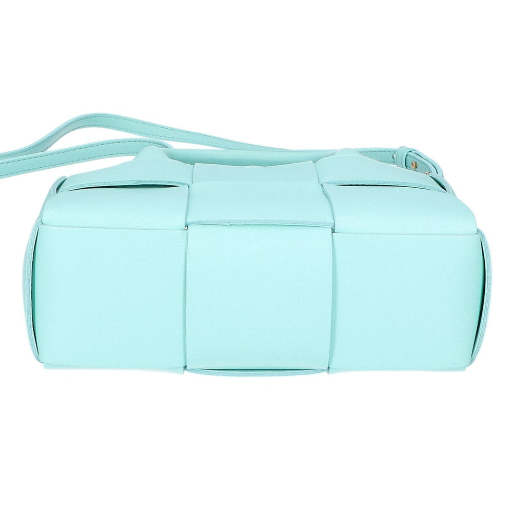 BOTTEGA VENETA Maxi Intrecciato Candy Arco Tote 2-Way Handbag CELADON Mint Blue Women's — Like New