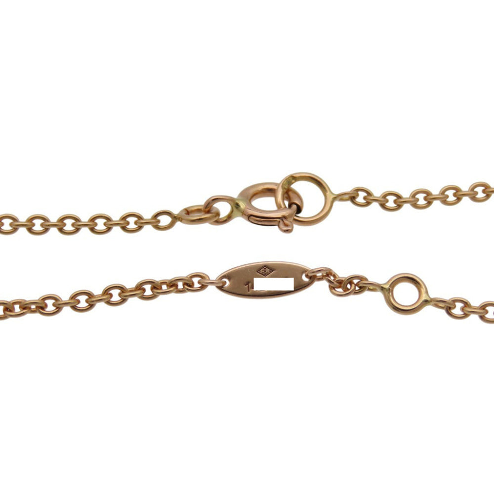 Christian Dior Dior Rose des Vents 1P Diamond 750PG Necklace 18KPG Pink Gold Red Ceramic Jewelry 1678Dior — Like New