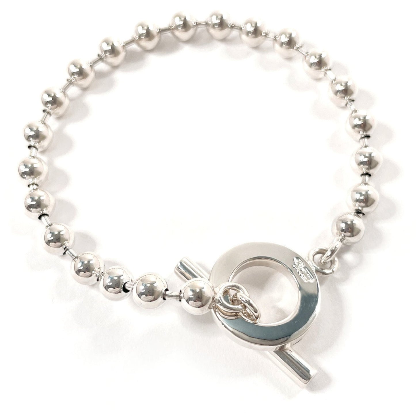 GUCCI Gucci Ball Chain Bracelet, 925 Sterling Silver, Unisex