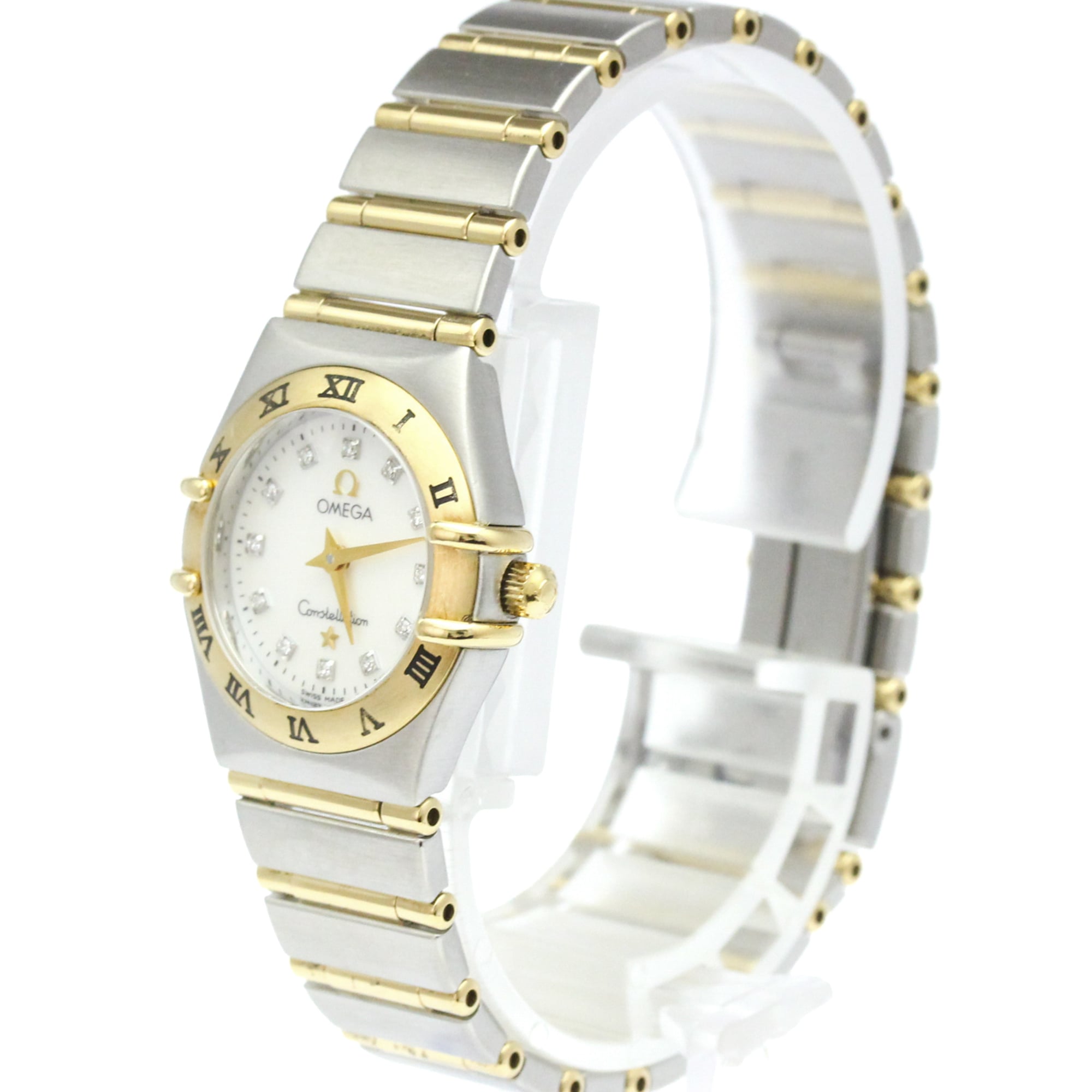 OMEGA Constellation Diamond MOP Dial Ladies Watch 1262.75 Polished — Very Good