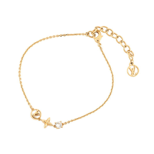 Louis Vuitton Monogram Flower Bracelet Petit M00374 LOUIS VUITTON LV Circle Strass