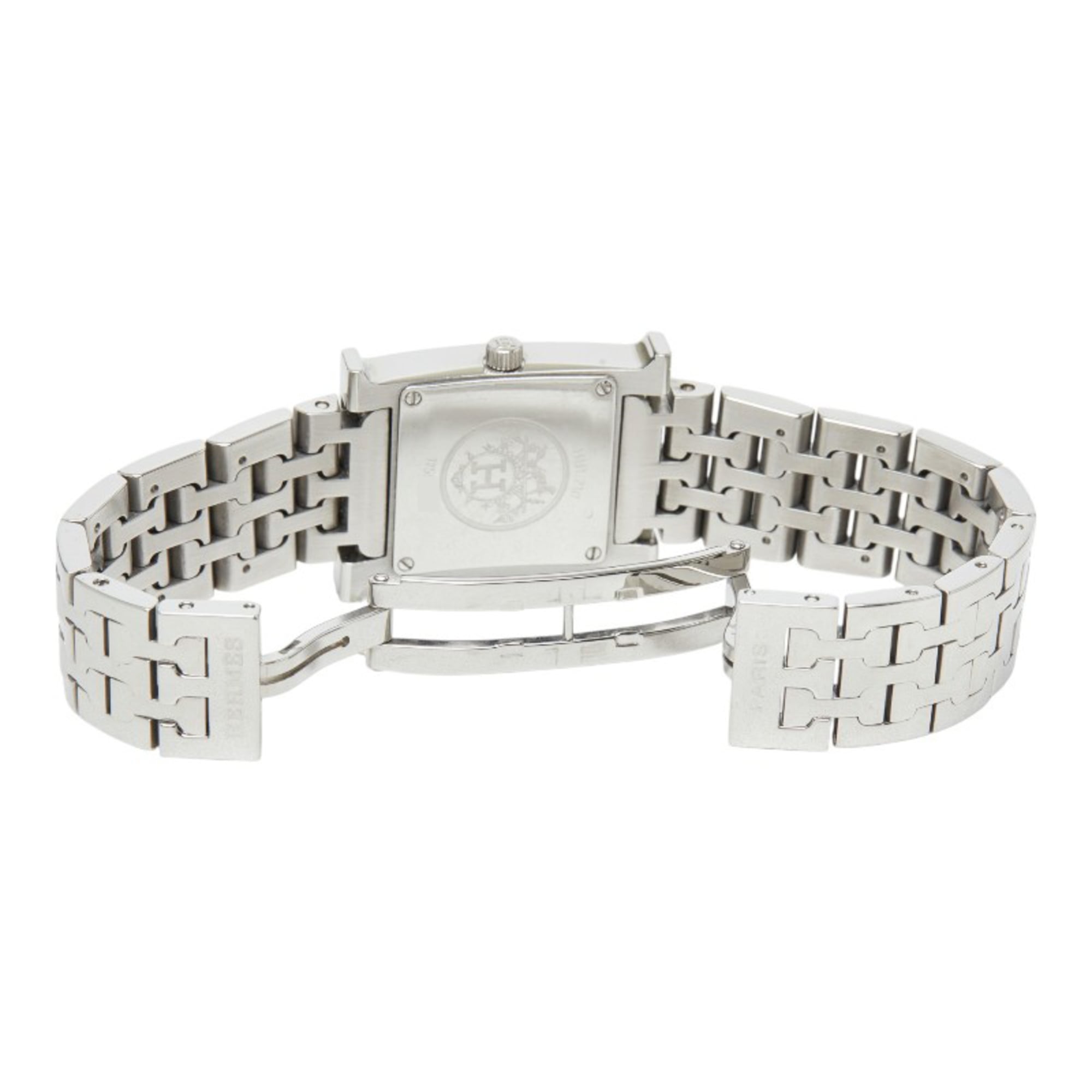 Hermes H-Watch HH1.210 Quartz Black Dial Stainless Steel Women's Watch — Good