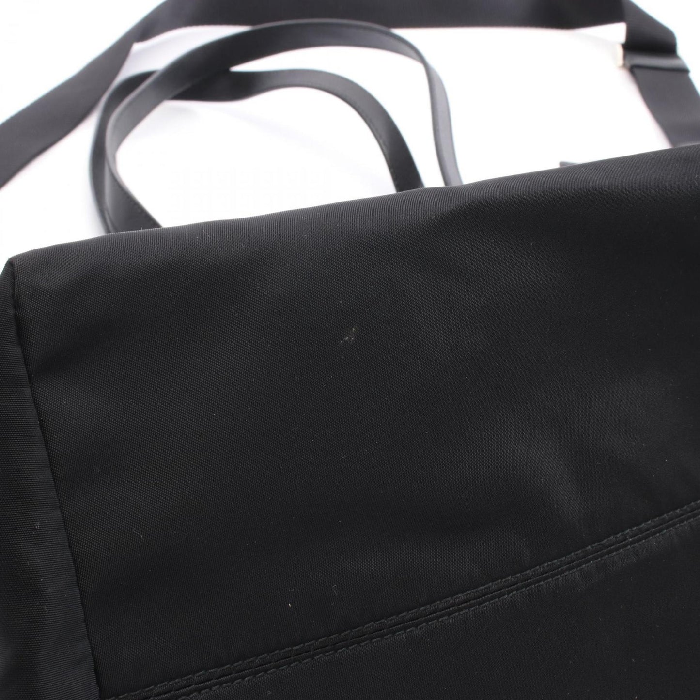 Prada PRADA Tote Bag in Nylon and Saffiano Leather, Black, Women's, 2VG024