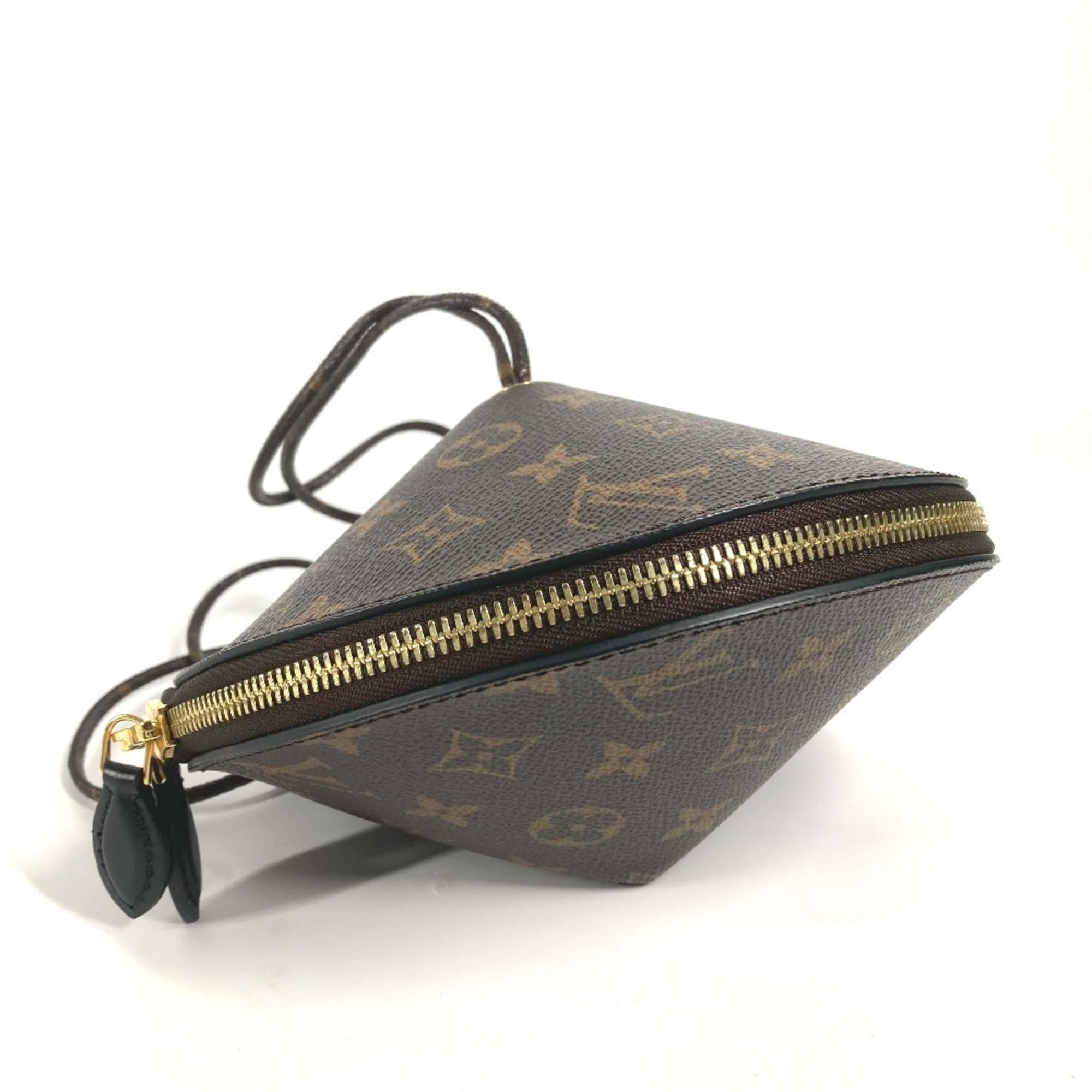 LOUIS VUITTON M44592 Monogram Tupi Bag Pouch Shoulder Handbag Canvas Women's Brown MO-240728-13 — Like New