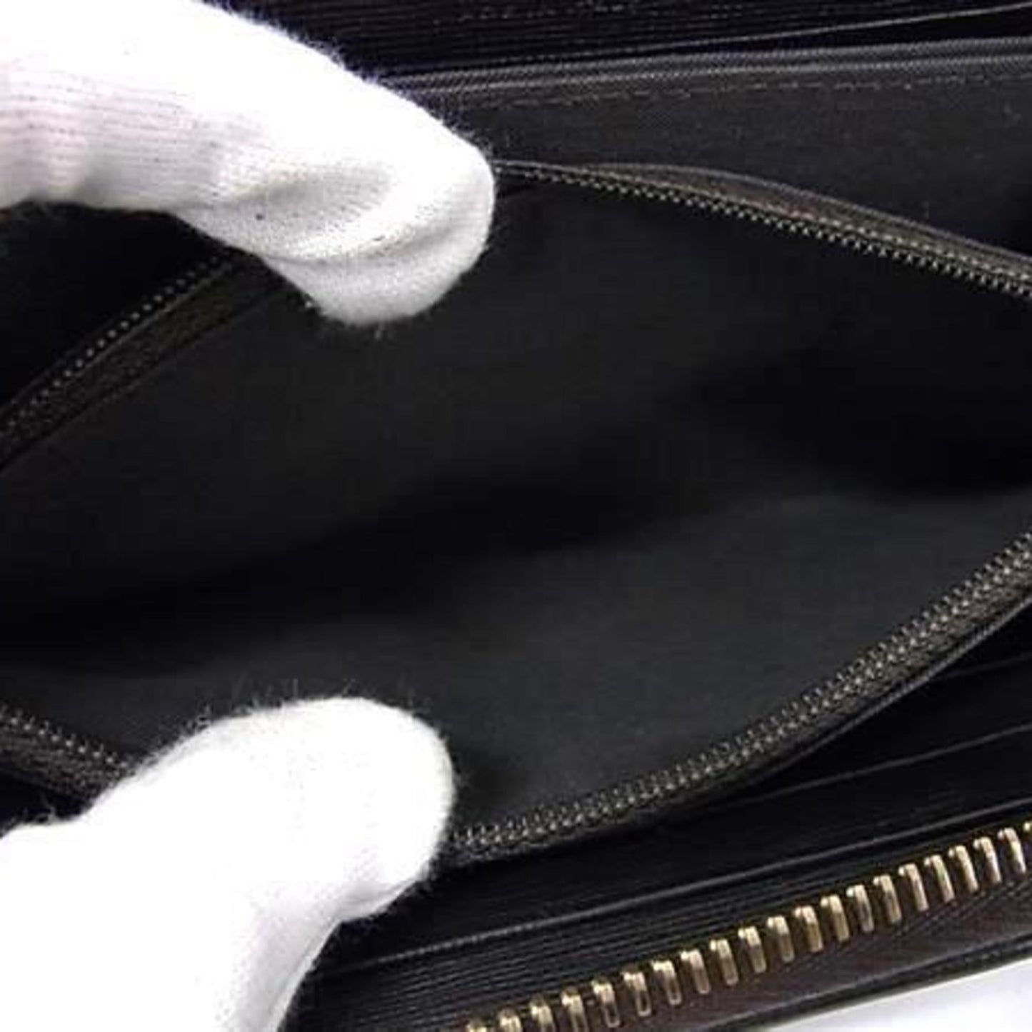 FENDI Zucca Wallet 8M0299 Brown Leather Round Long for Men and Women