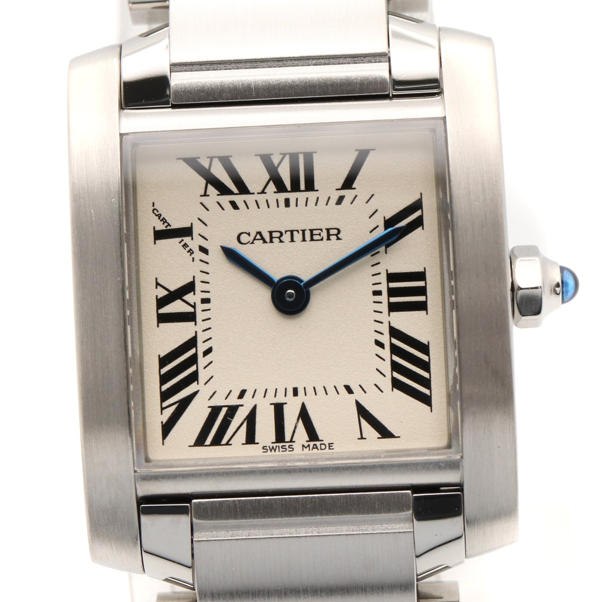 Cartier Tank Française SM Watch, Stainless Steel, Ladies, Ivory (W51008Q3) — Very Good