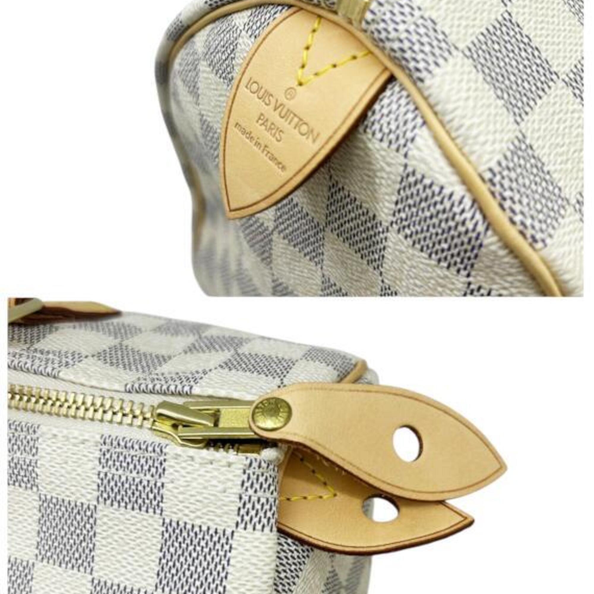 LOUIS VUITTON Damier Azur Speedy 30 M41533 SP3057 Handbag PVC Mini Boston Women's Men's — Like New
