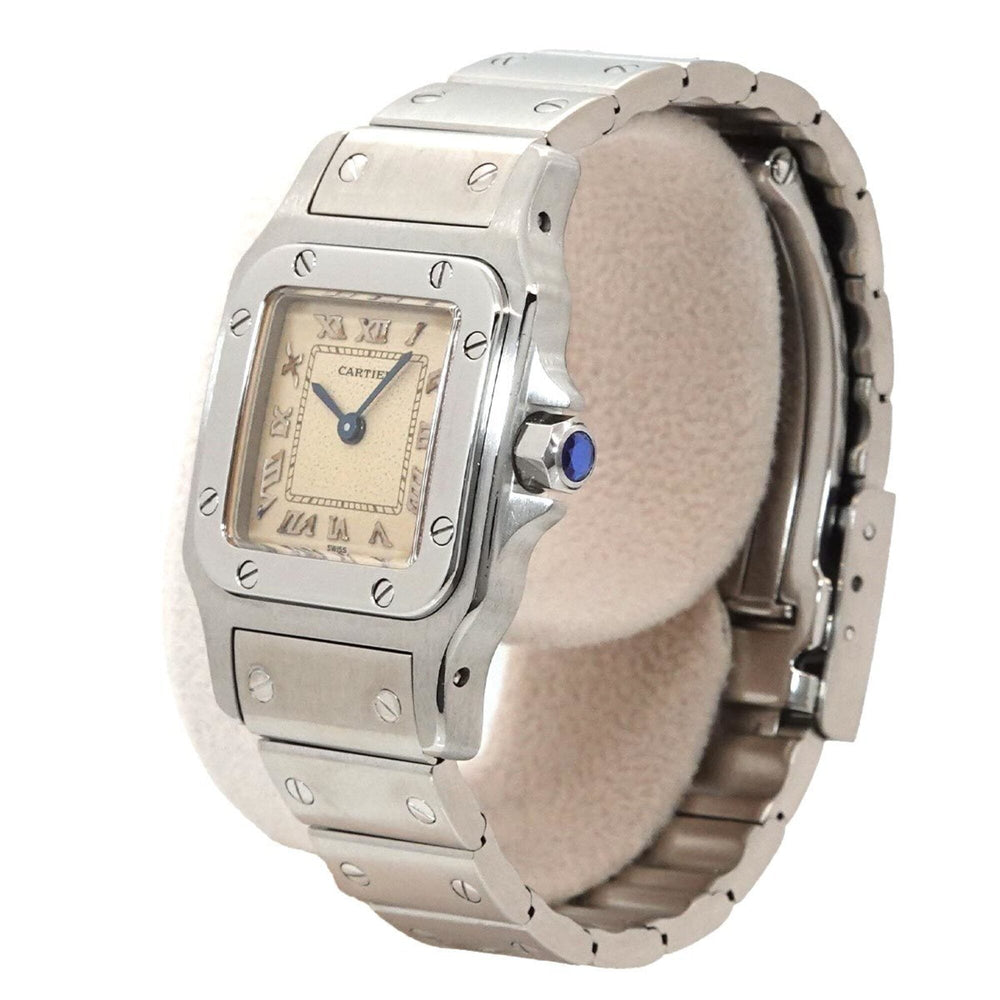 Cartier Santos Galbee SM W20024D6 Women's Watch, Ivory, Quartz Watch — Like New